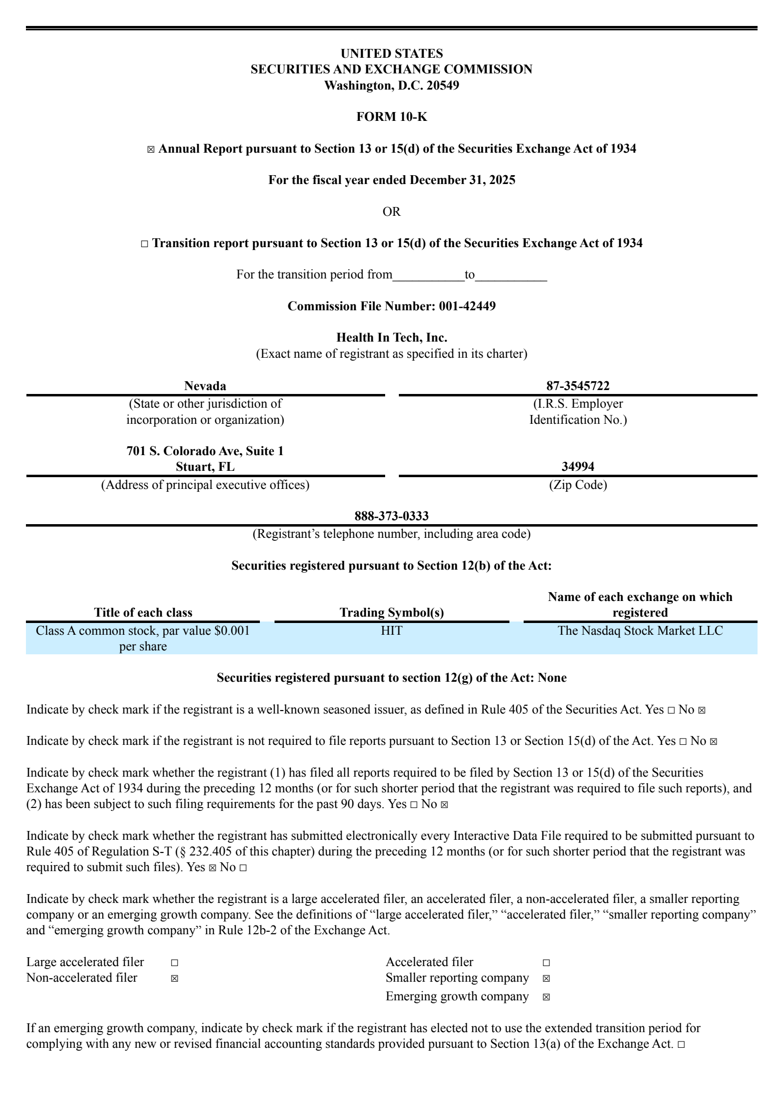Health In Tech's Q4 2025 Annual report