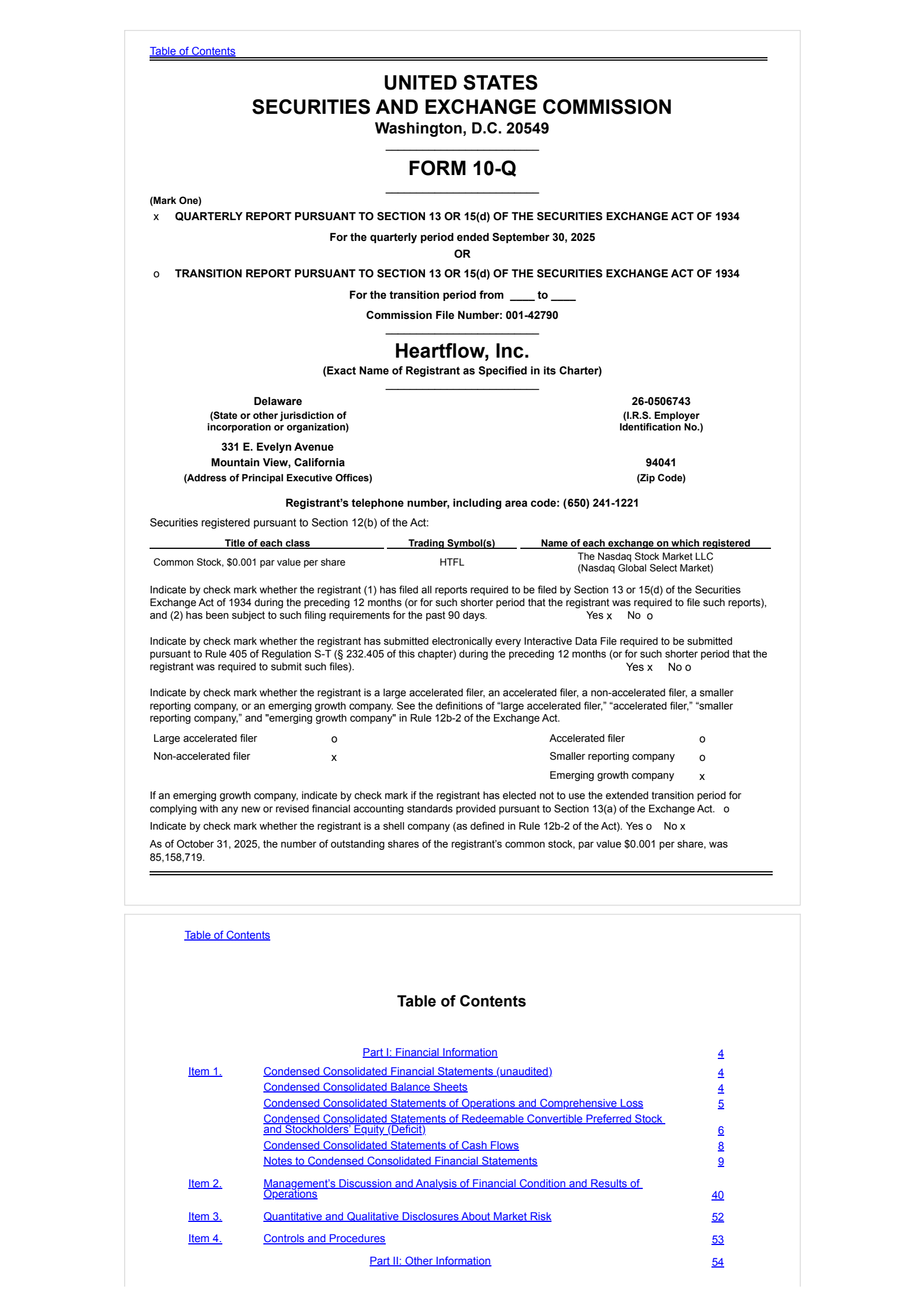 Heartflow's Q3 2025 Quarterly Report