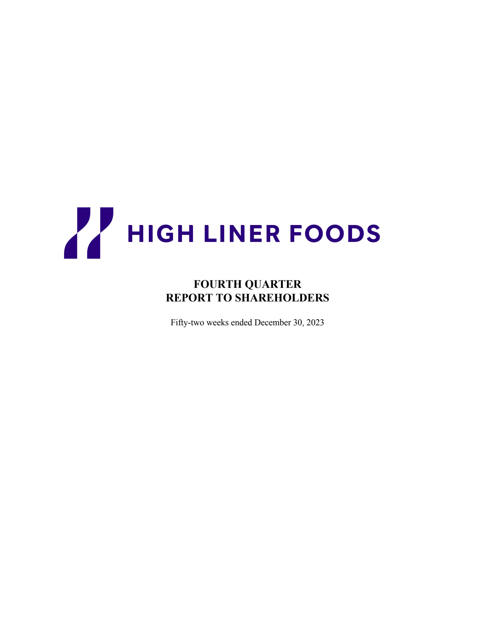 High Liner Foods' Q4 2023 Interim report