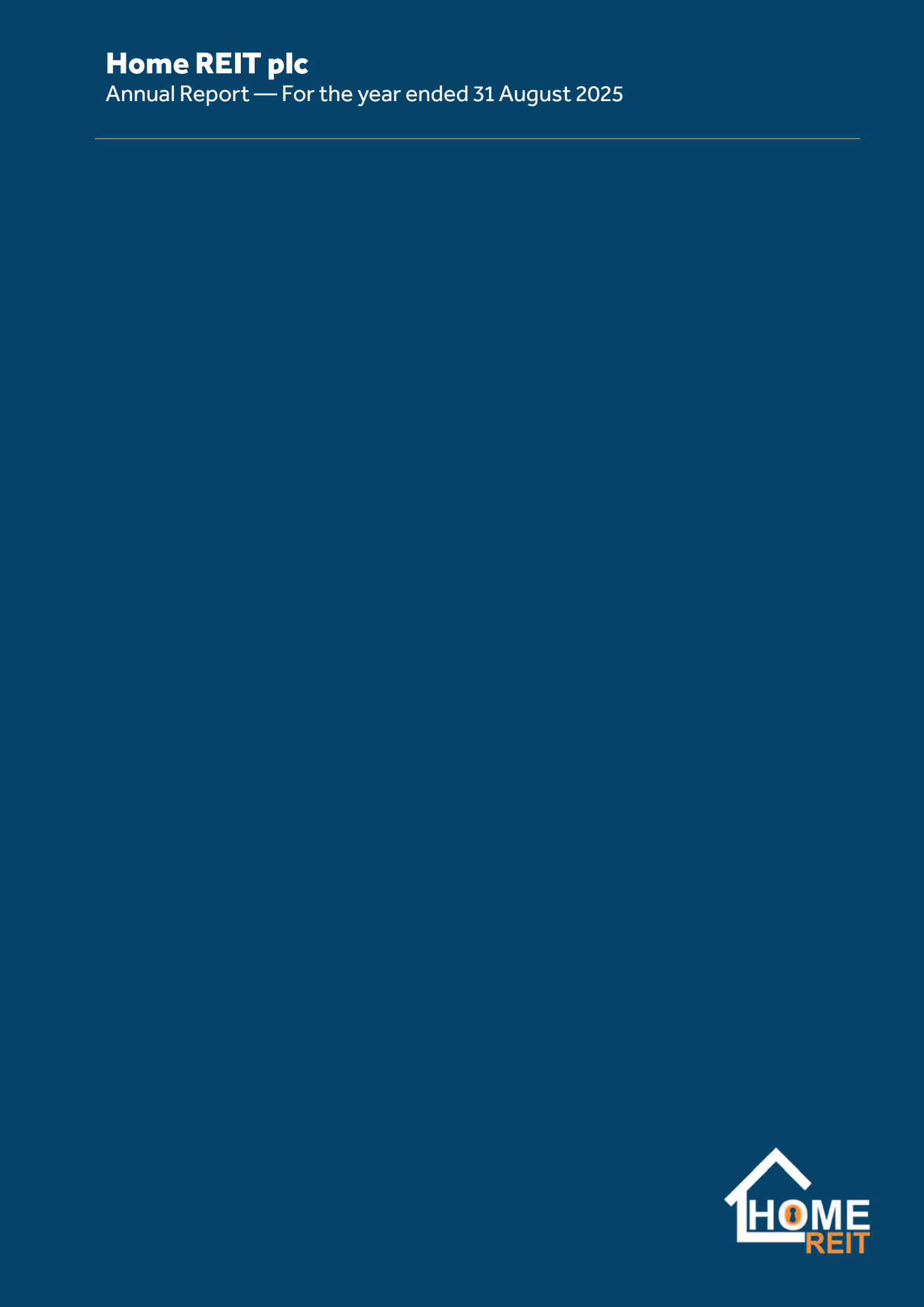 Home Reit's H2 2025 Annual report