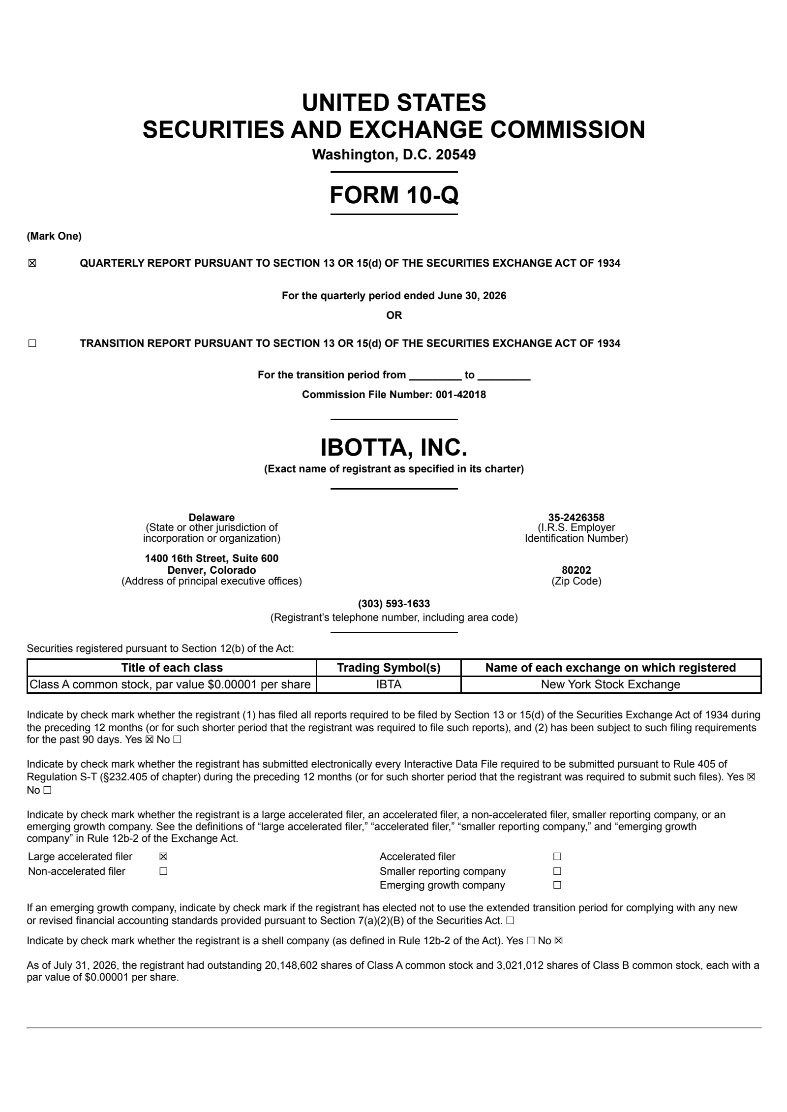 Ibotta's Q2 2026 Quarterly report