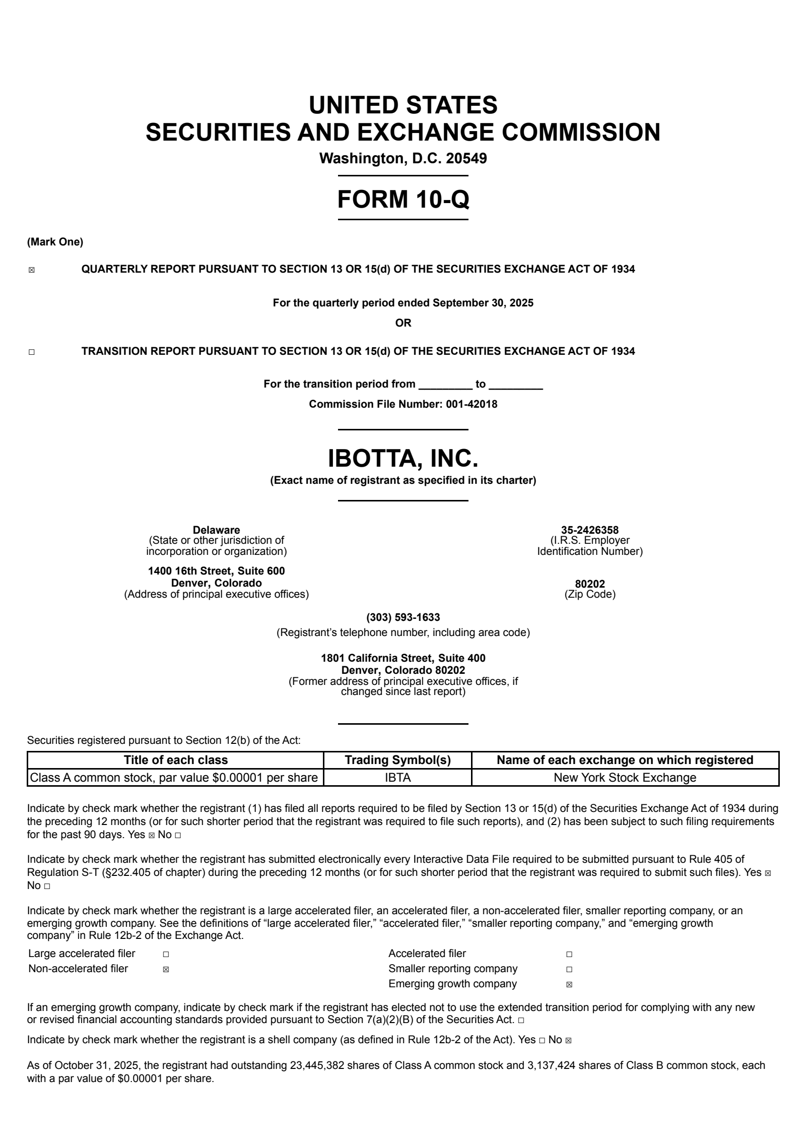 Ibotta's Q3 2025 Quarterly Report
