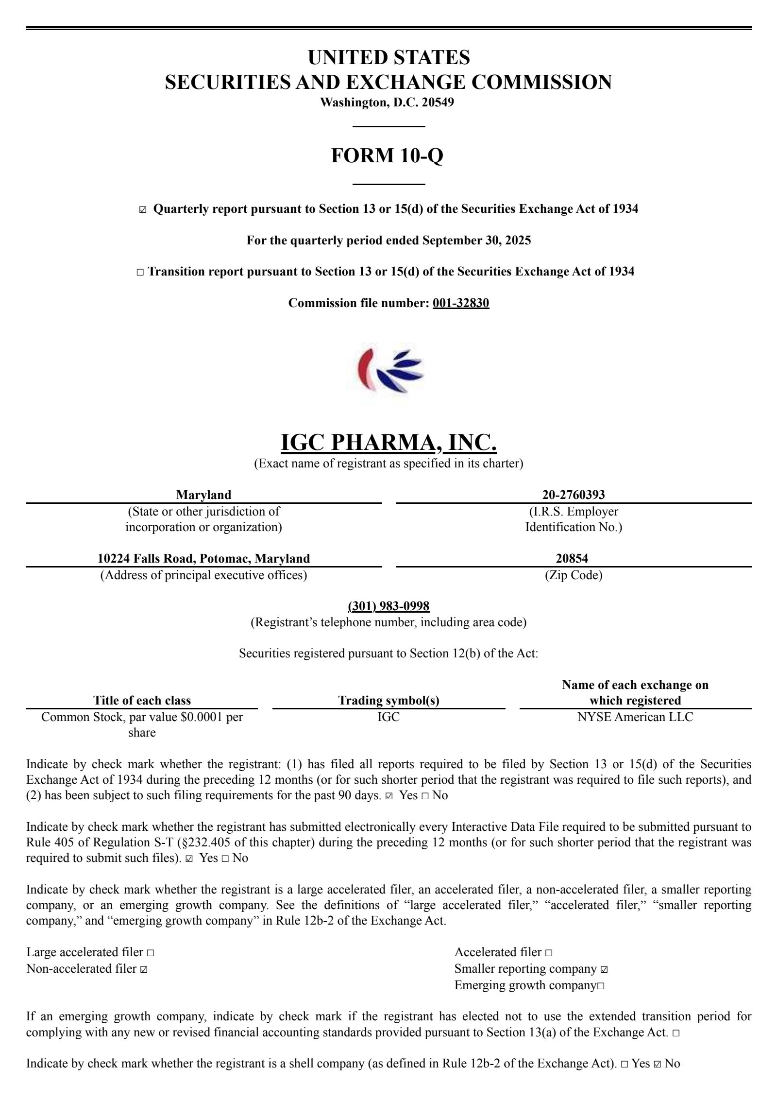 IGC Pharma's Q2 2026 Quarterly Report
