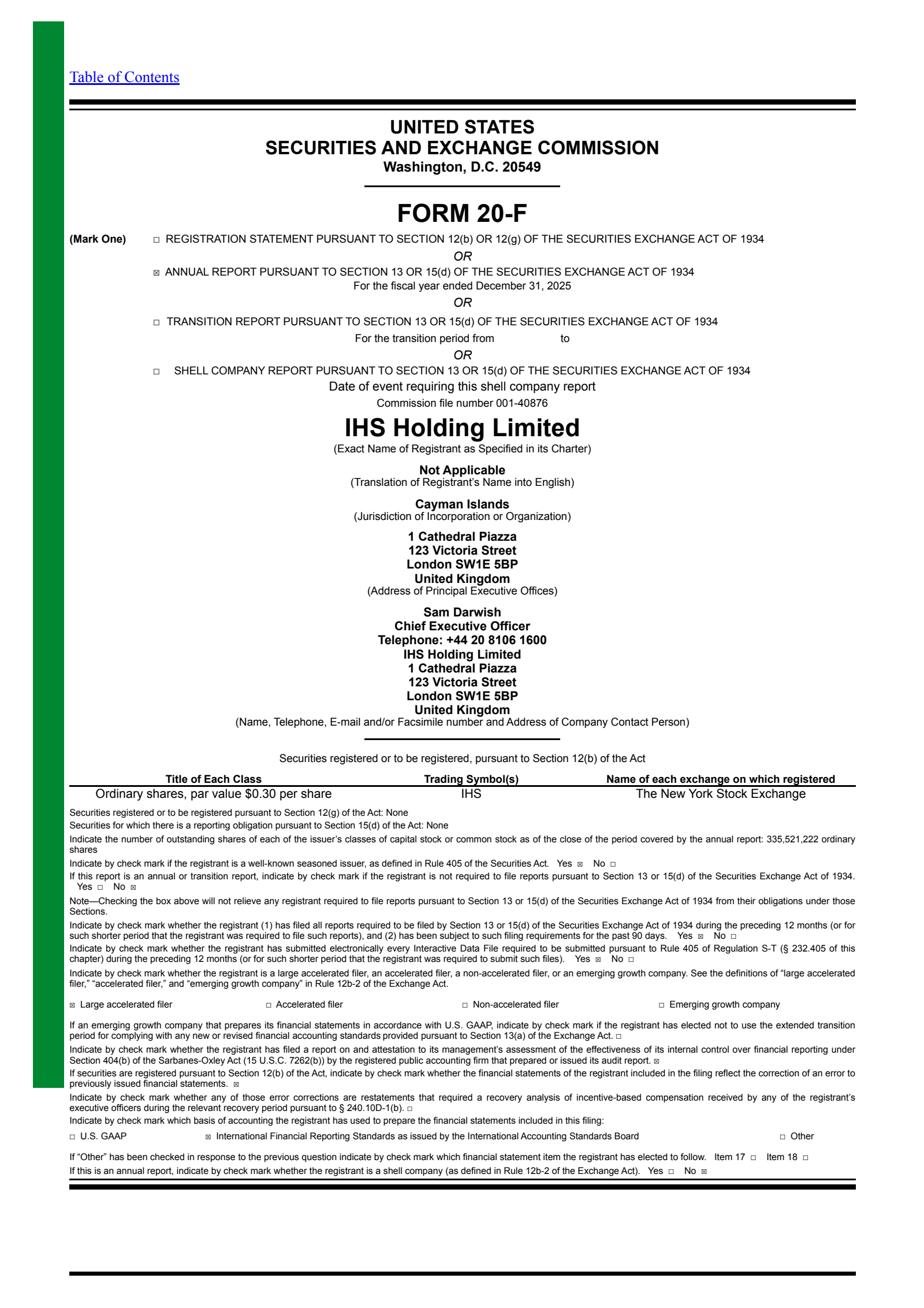 IHS's Q4 2025 Annual report