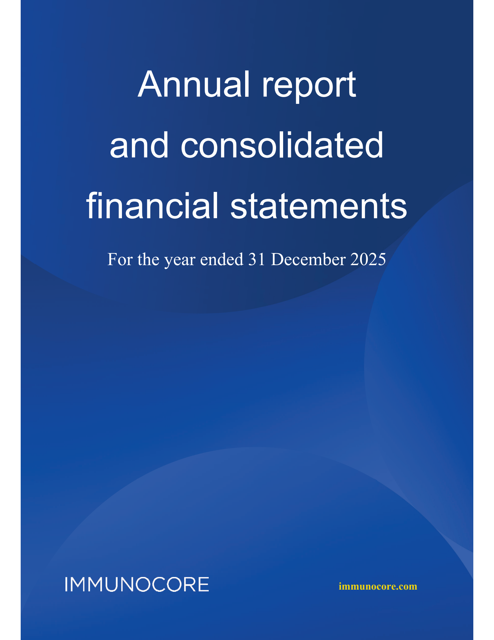 Immunocore's Q4 2025 Annual report