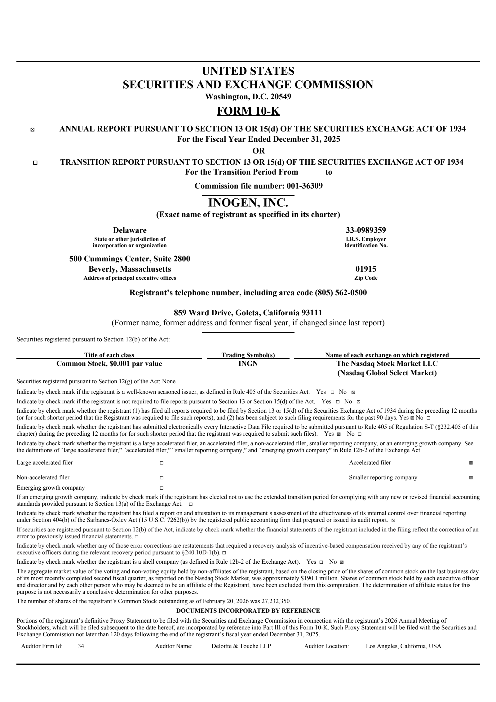 Inogen's Q4 2025 Annual report