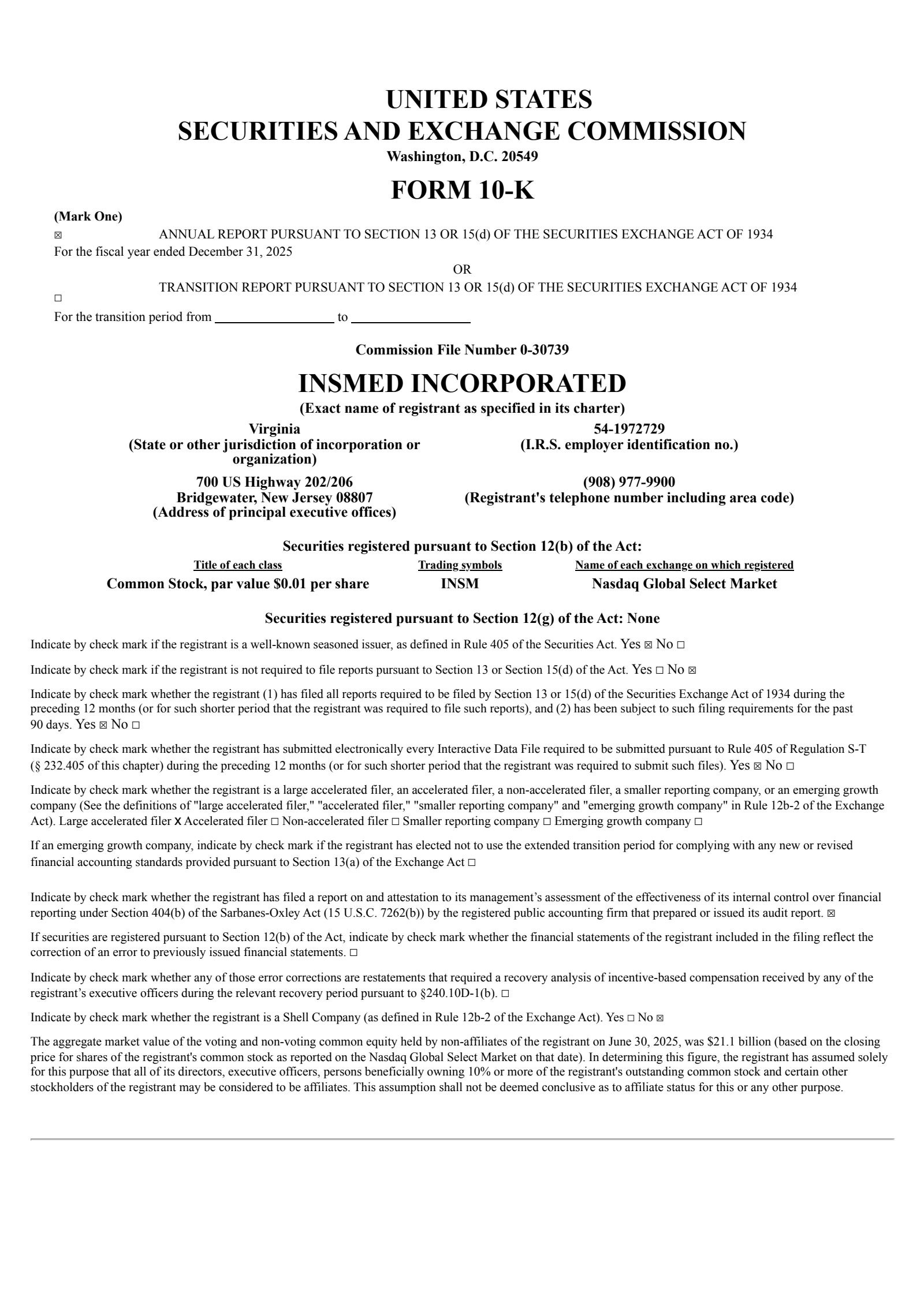 Insmed's Q4 2025 Annual report