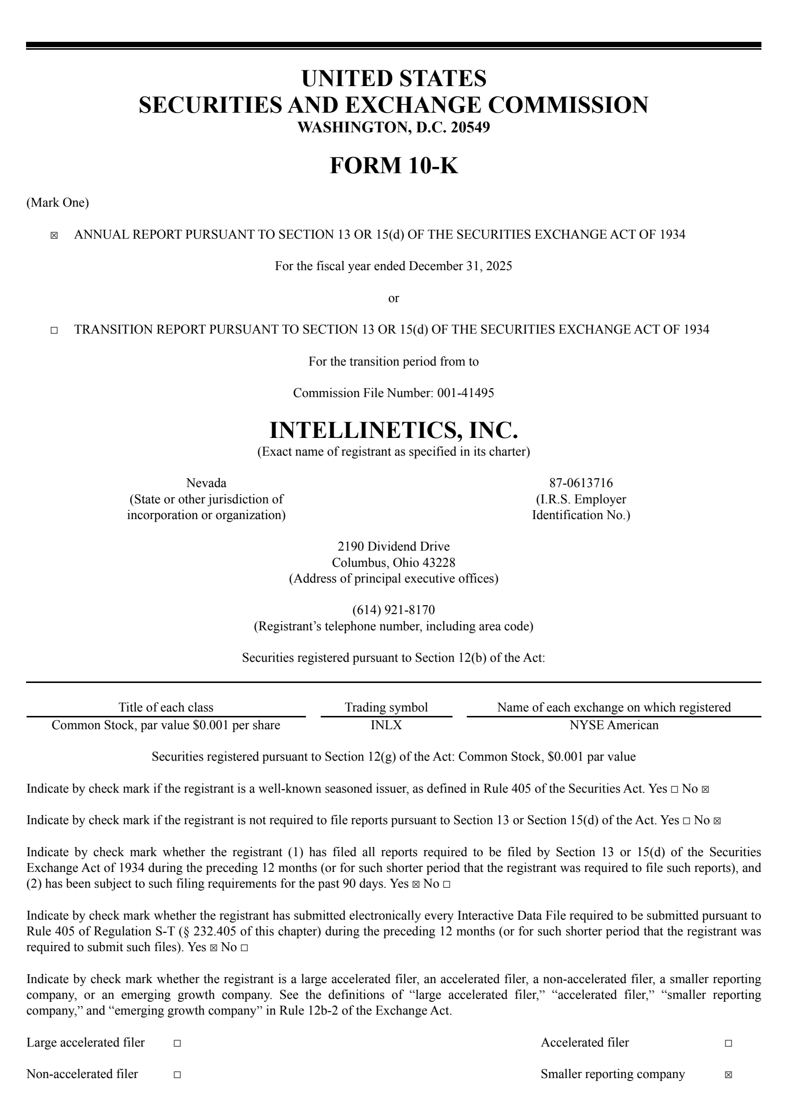 Intellinetics (INLX) Q4 2025 Earnings Results & Call Transcript