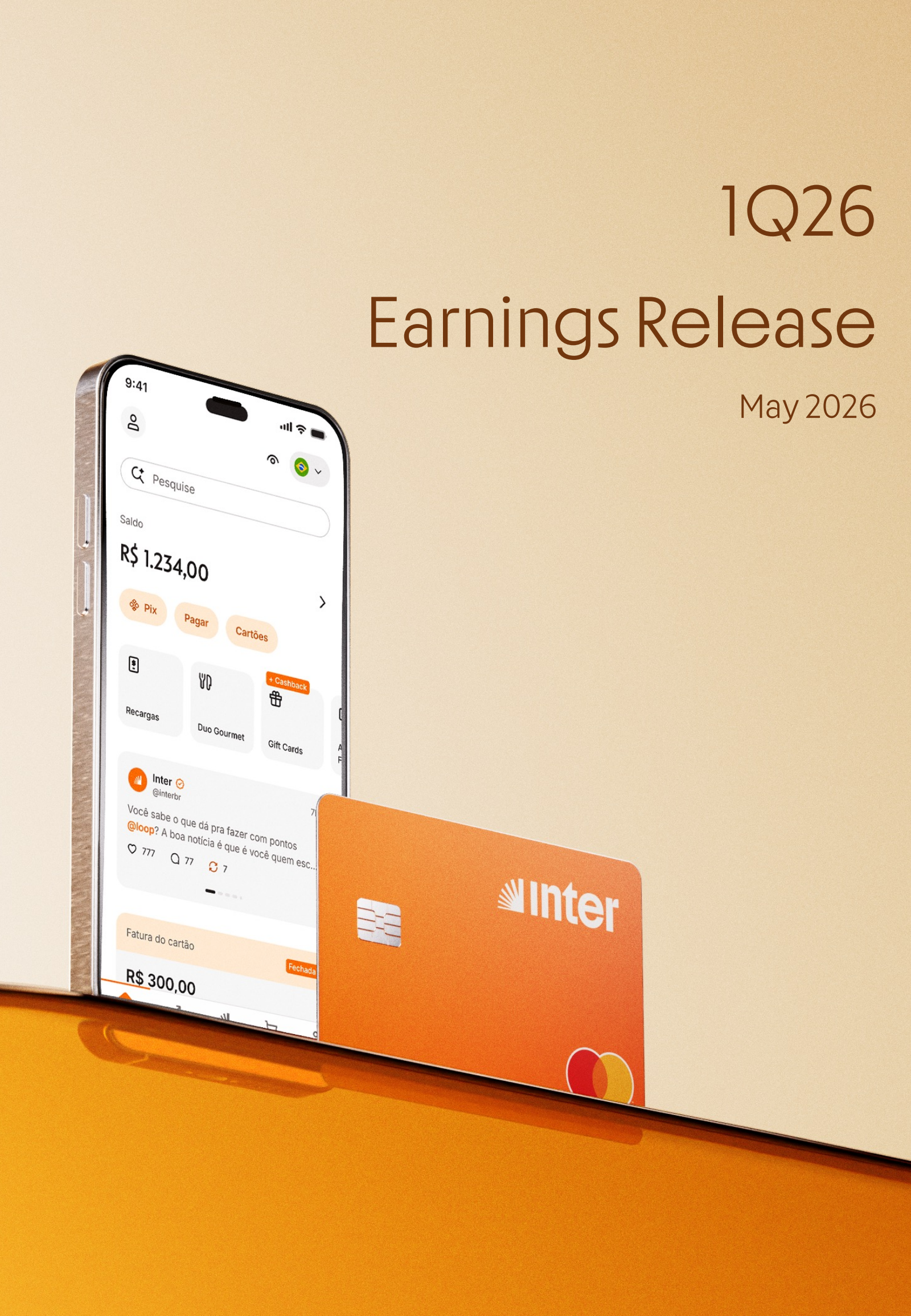 Inter & Co. Inc.'s Q1 2026 Press Release