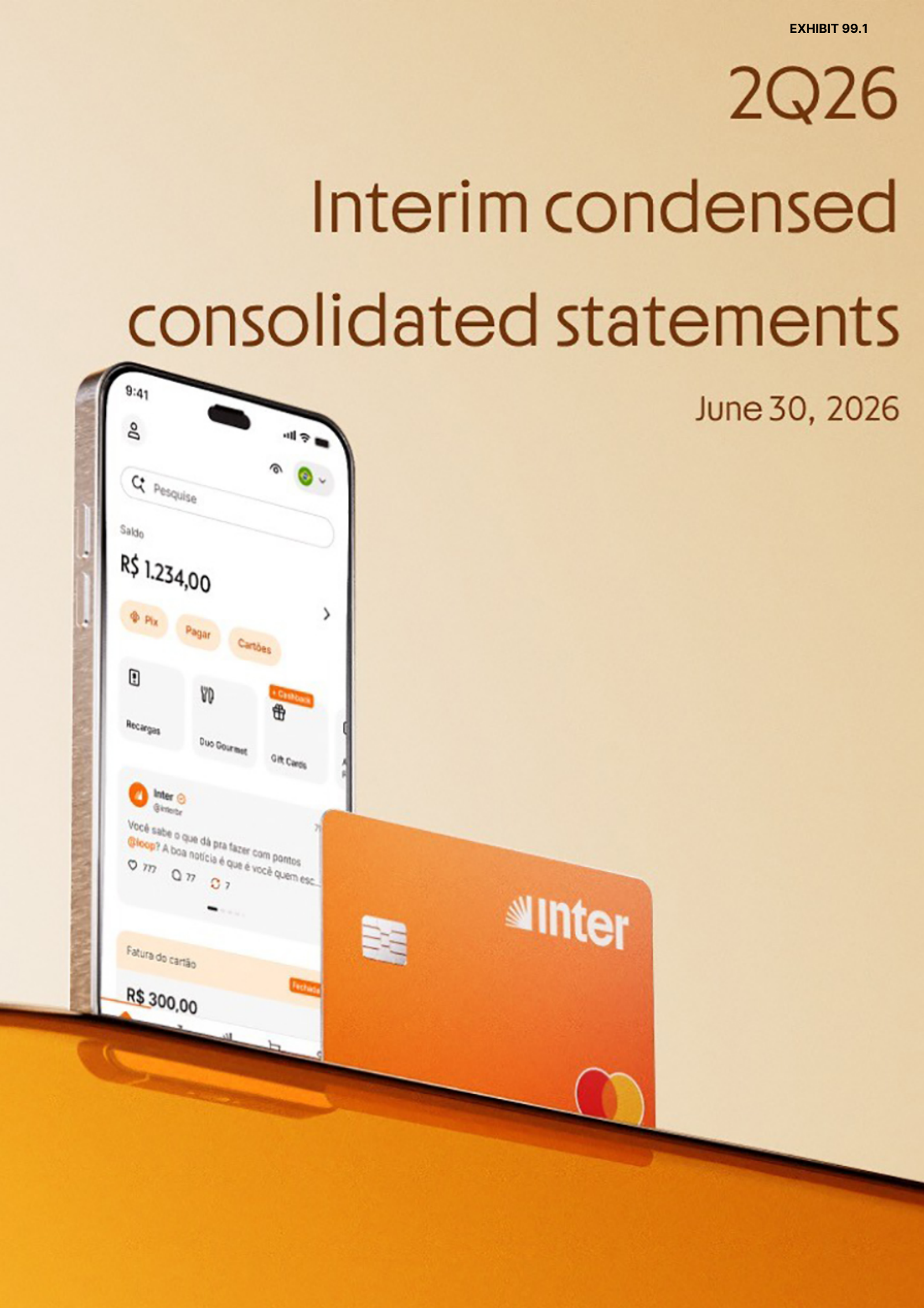 Inter & Co. Inc.'s Q2 2026 Interim report