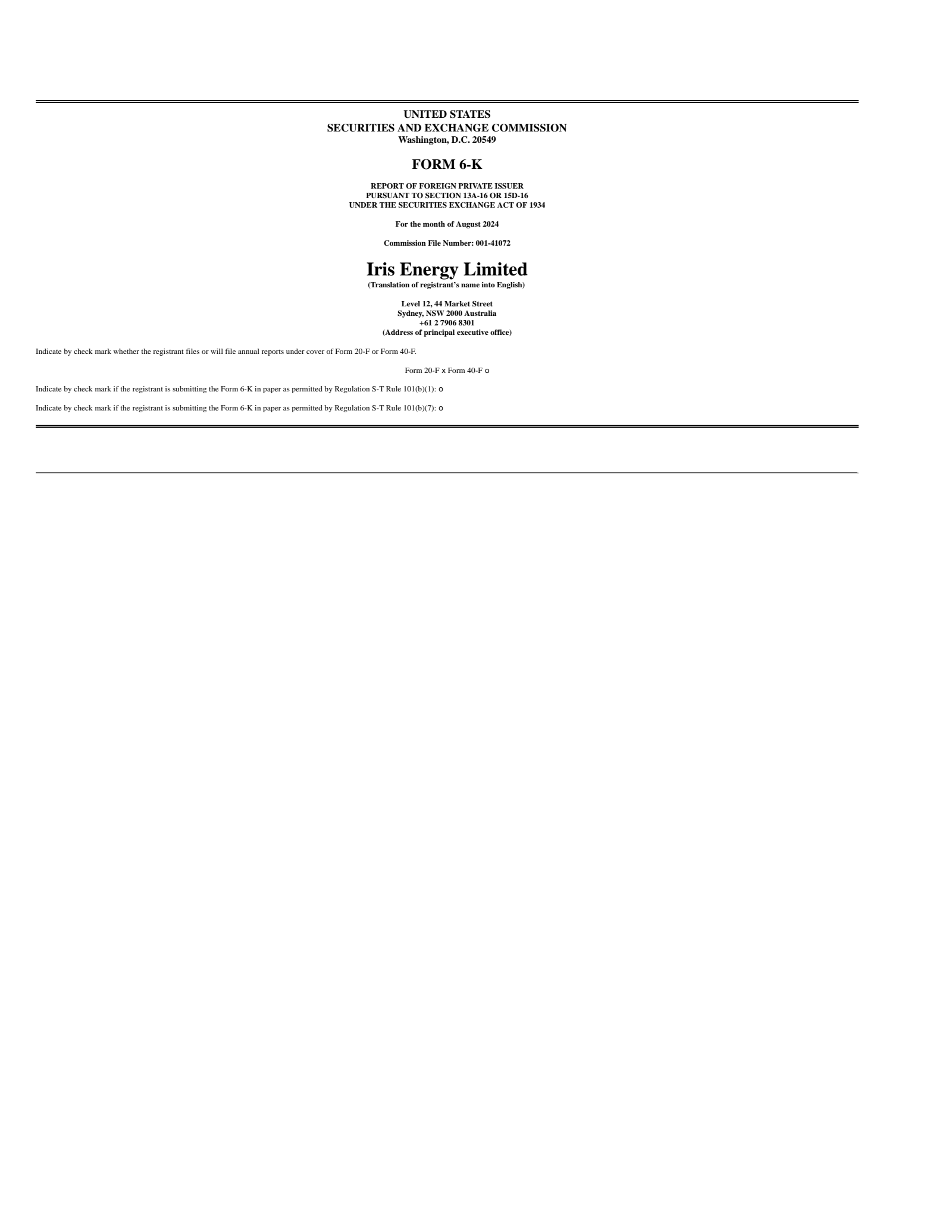 IREN's Q4 2024 Interim report