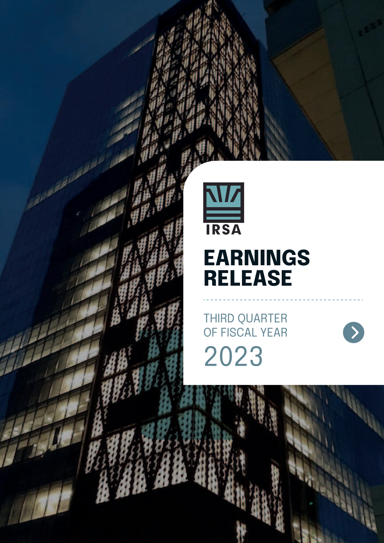 IRS Q3 2023 Earnings Report on 5/8/2023