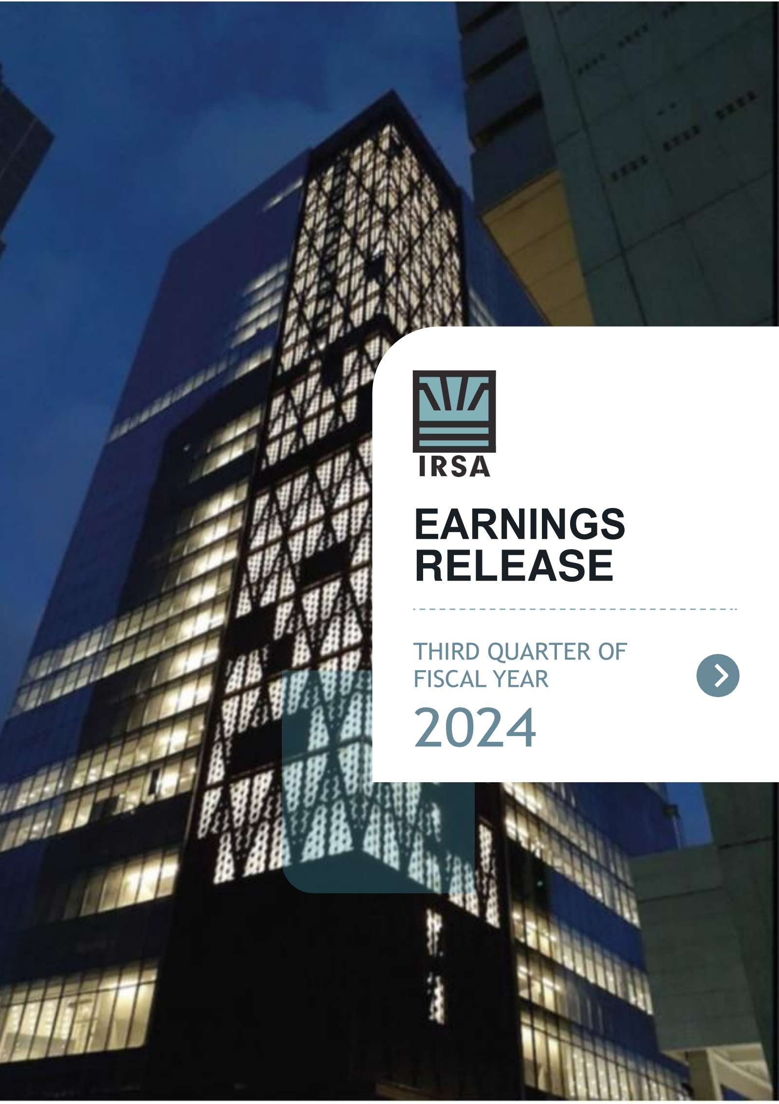 IRSA Inversiones Y Representaciones' Q3 2024 Press Release