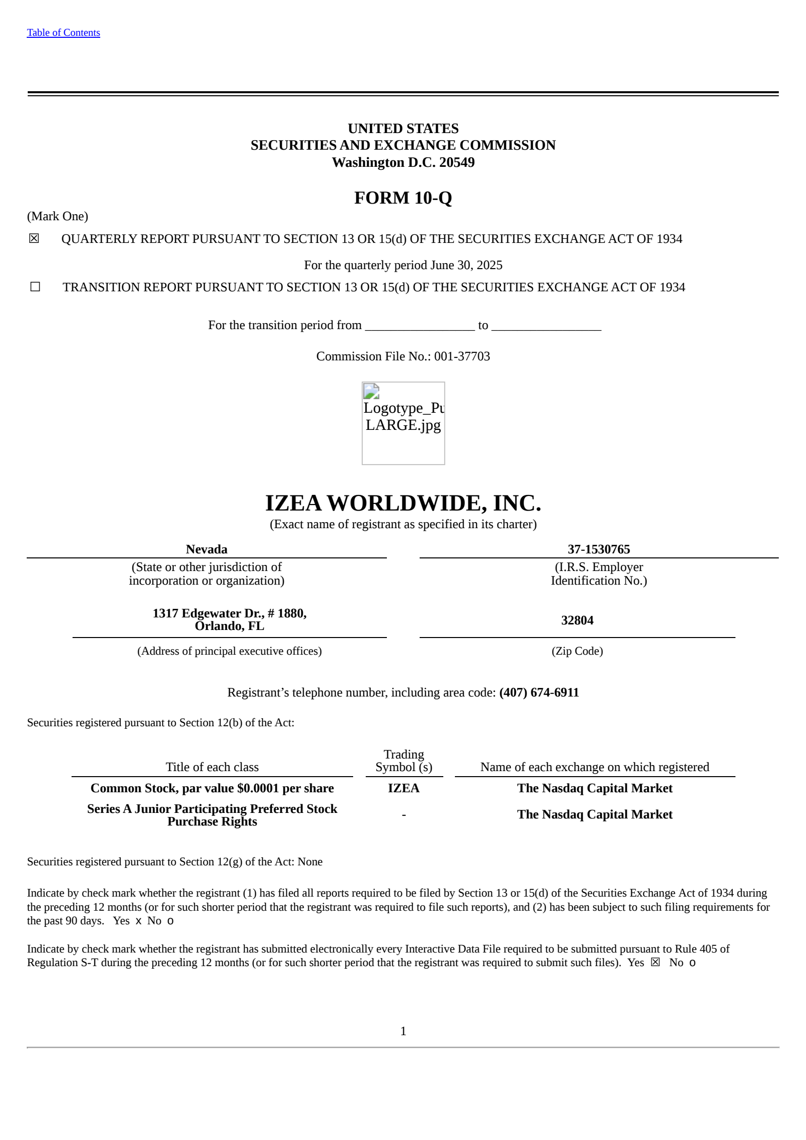 IZEA WORLDWIDE's Q2 2025 Quarterly report