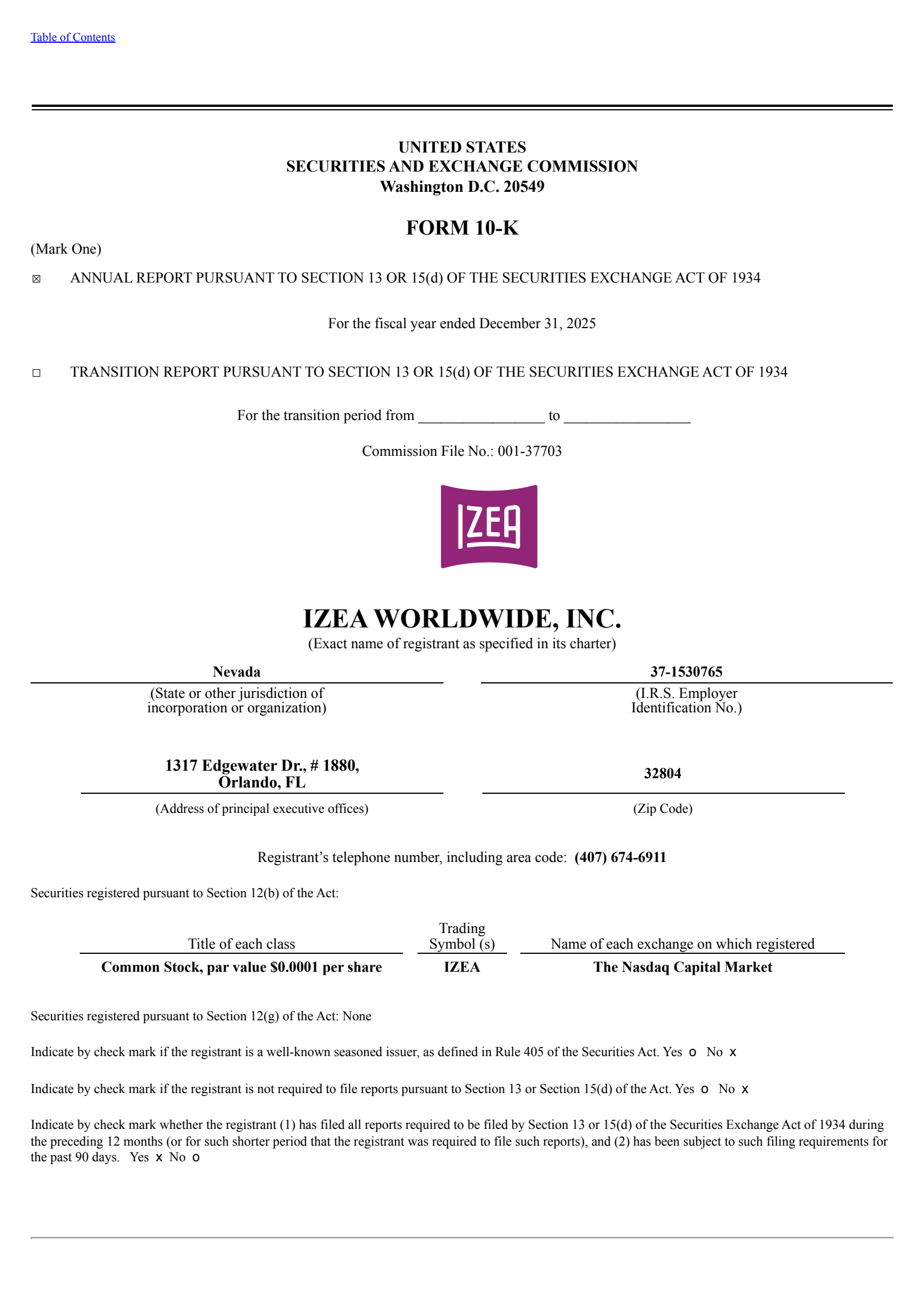 Izea Worldwide's Q4 2025 Annual report