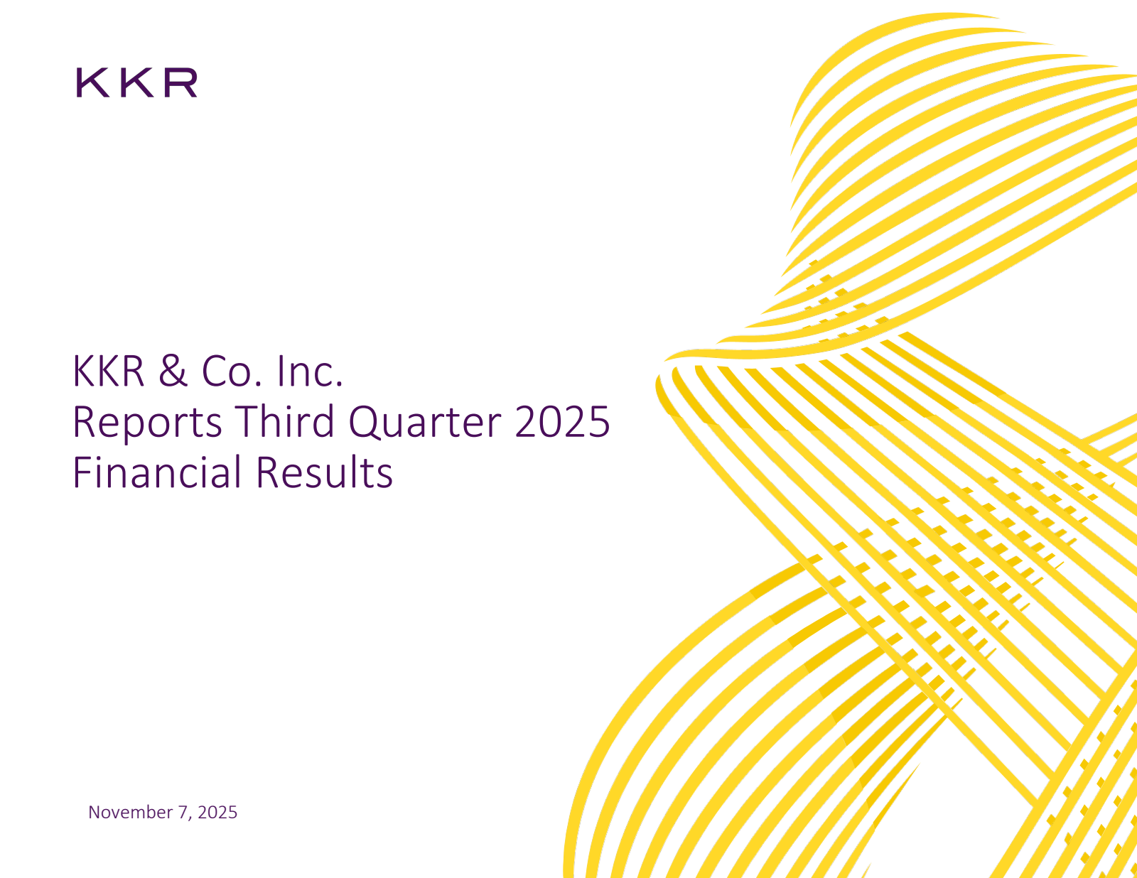 KKR & Co. Inc.'s Q3 2025 Press Release