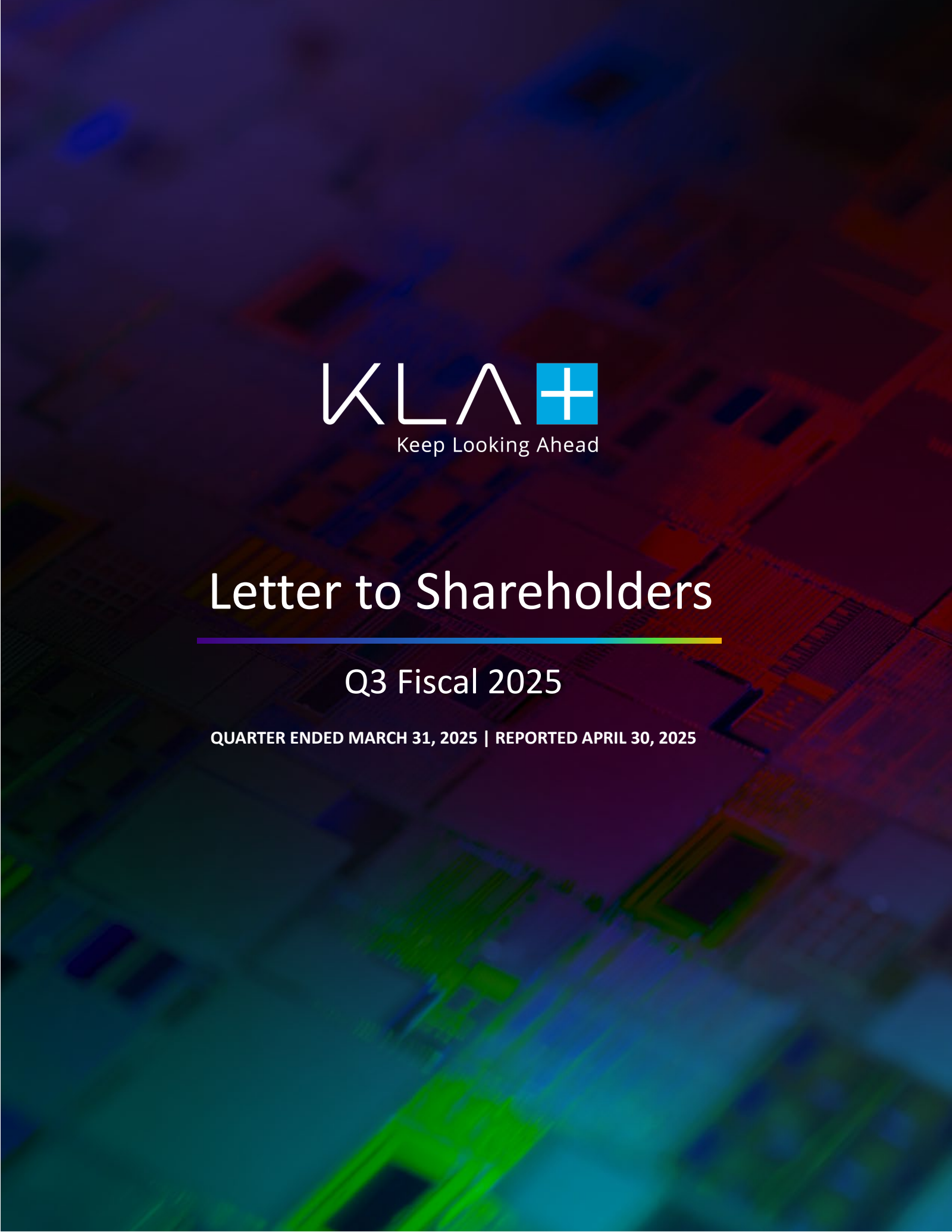 KLA's Q3 2025 Press Release
