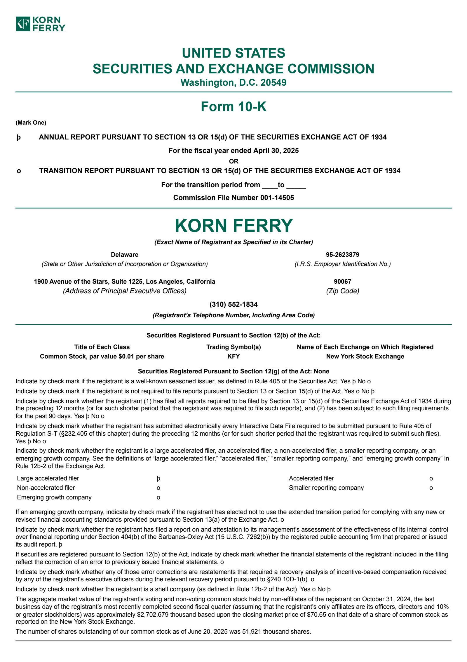 KFY Q4 2025 Earnings Report on 6/18/2025