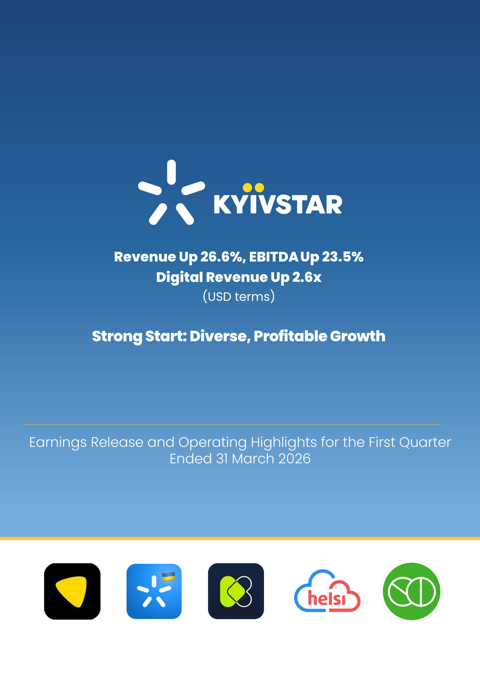 Kyivstar Group's Q1 2026 Press Release