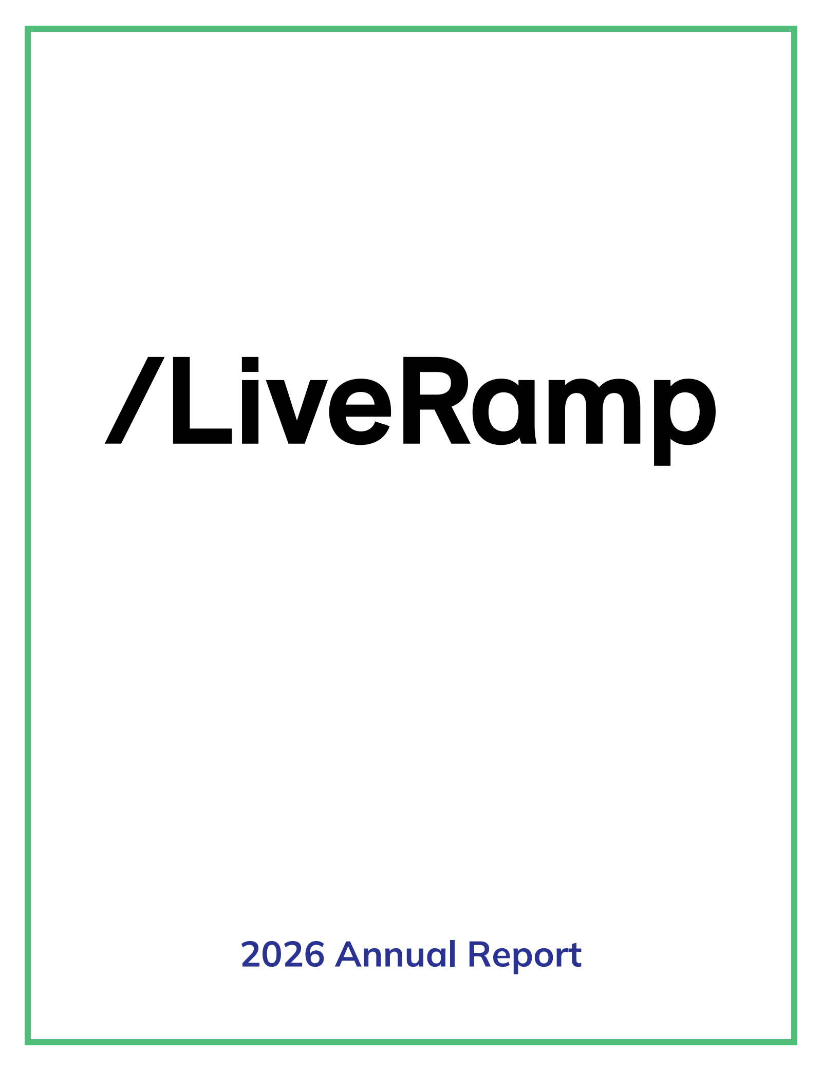 LiveRamp's Q4 2026 Annual report