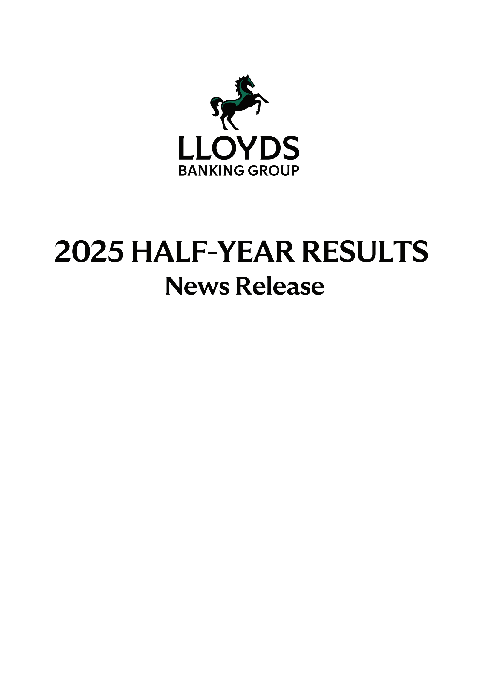 Lloyds Banking Group's Q2 2025 Interim report