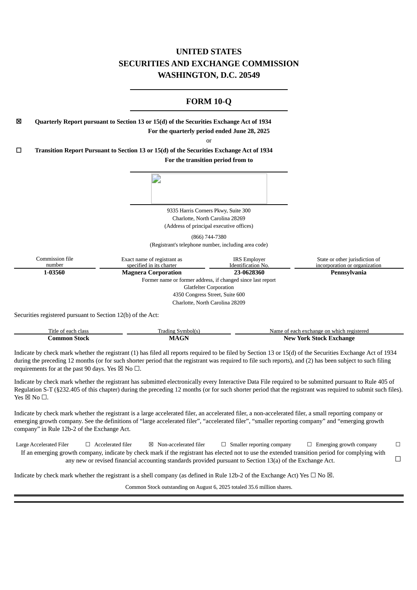 Magnera's Q3 2025 Quarterly report