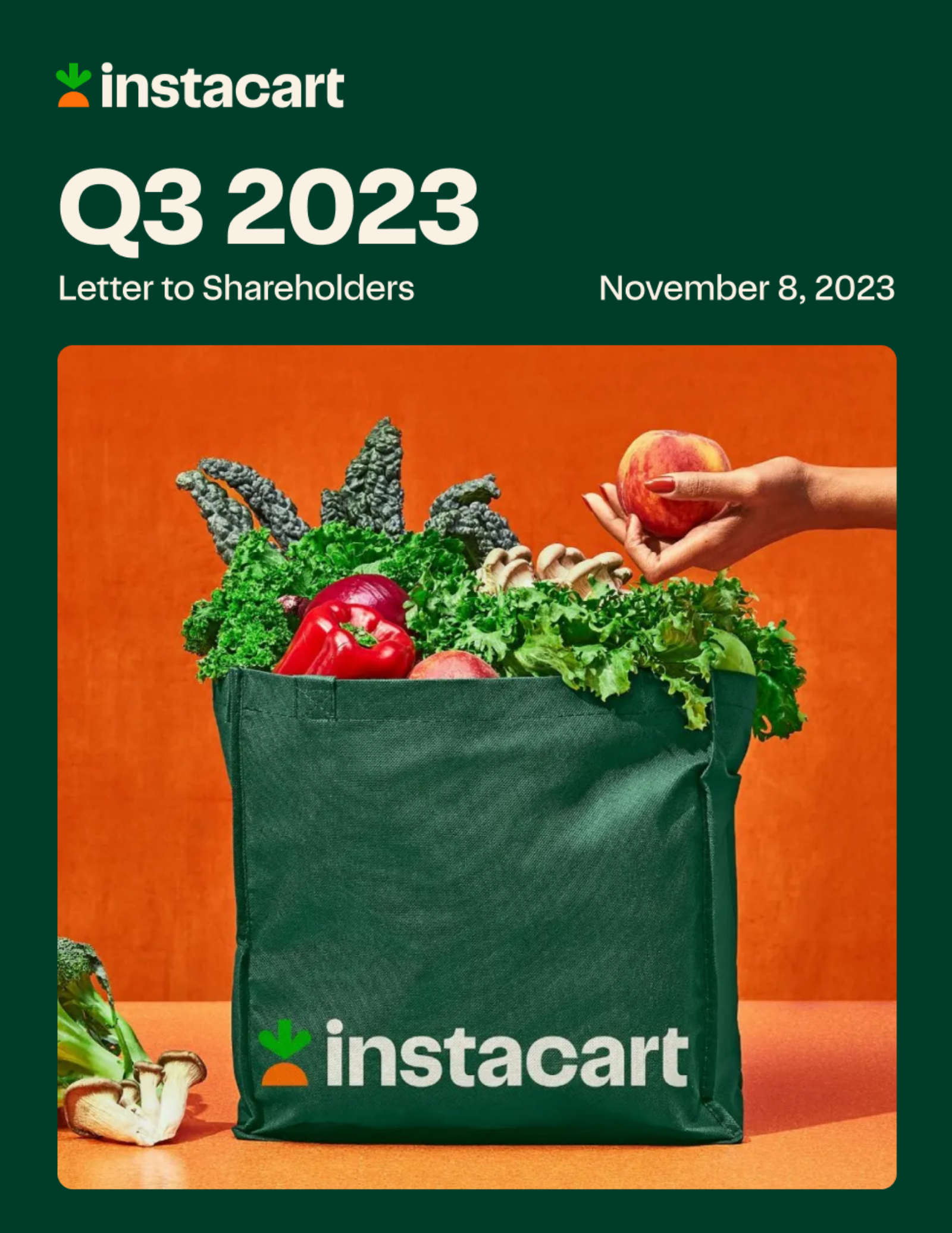 Maplebear's Q3 2023 Earnings Release