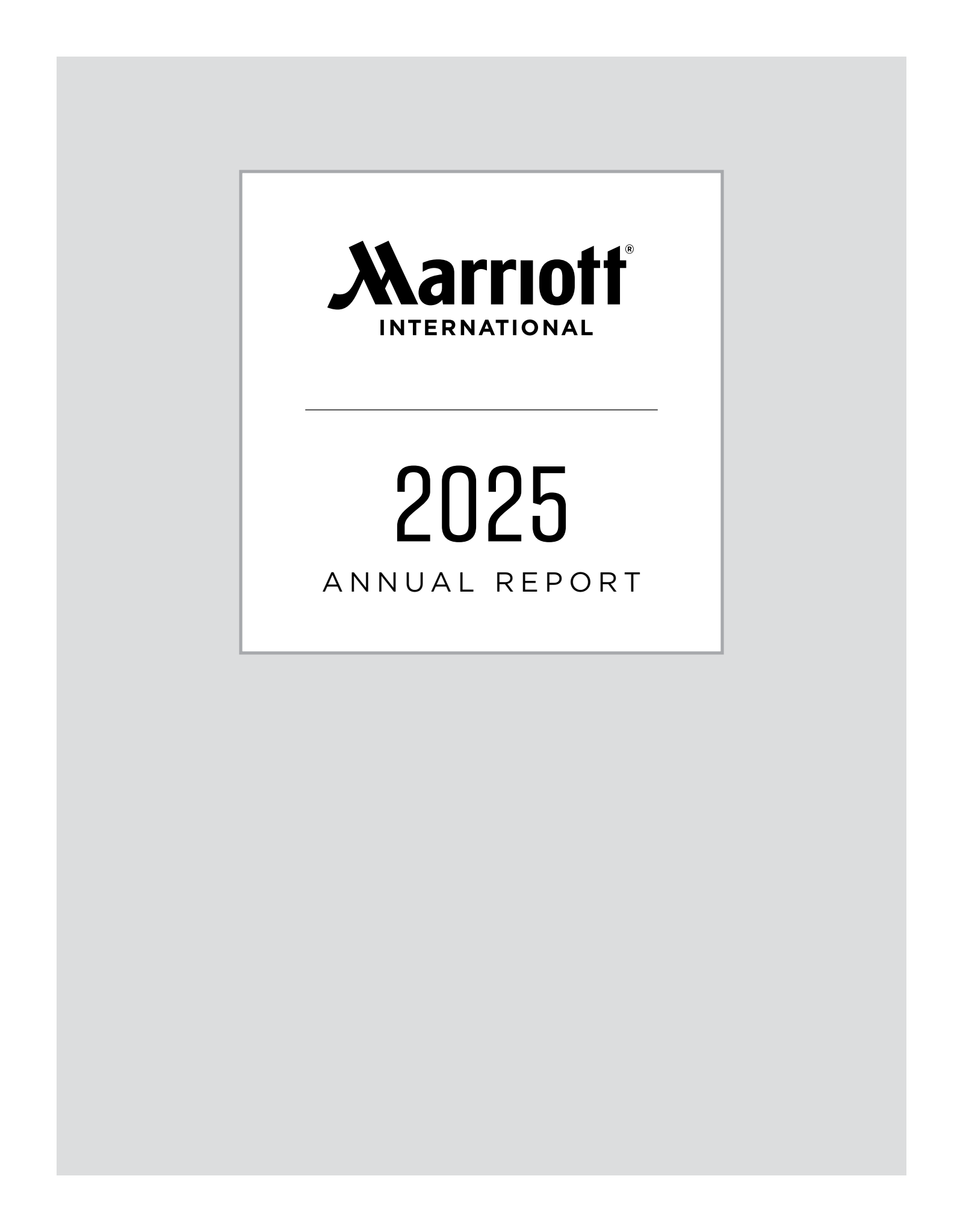 Marriott International's Q4 2025 Annual report