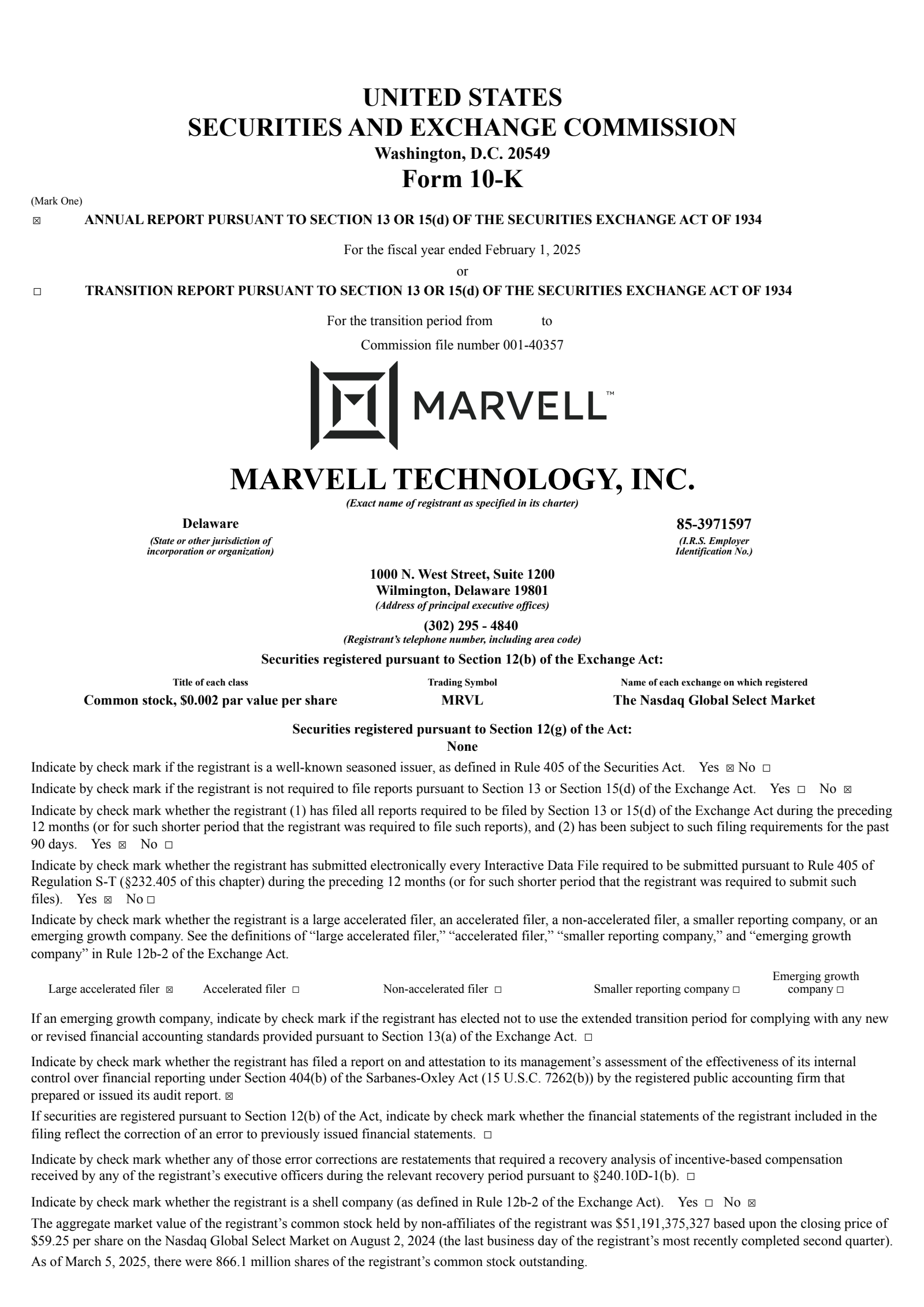 Marvell Technology's Q4 2025 Annual report