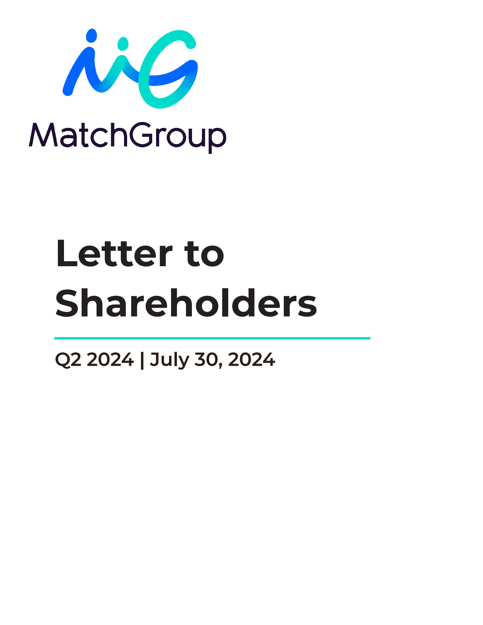 Match Group's Q2 2024 Earnings Release
