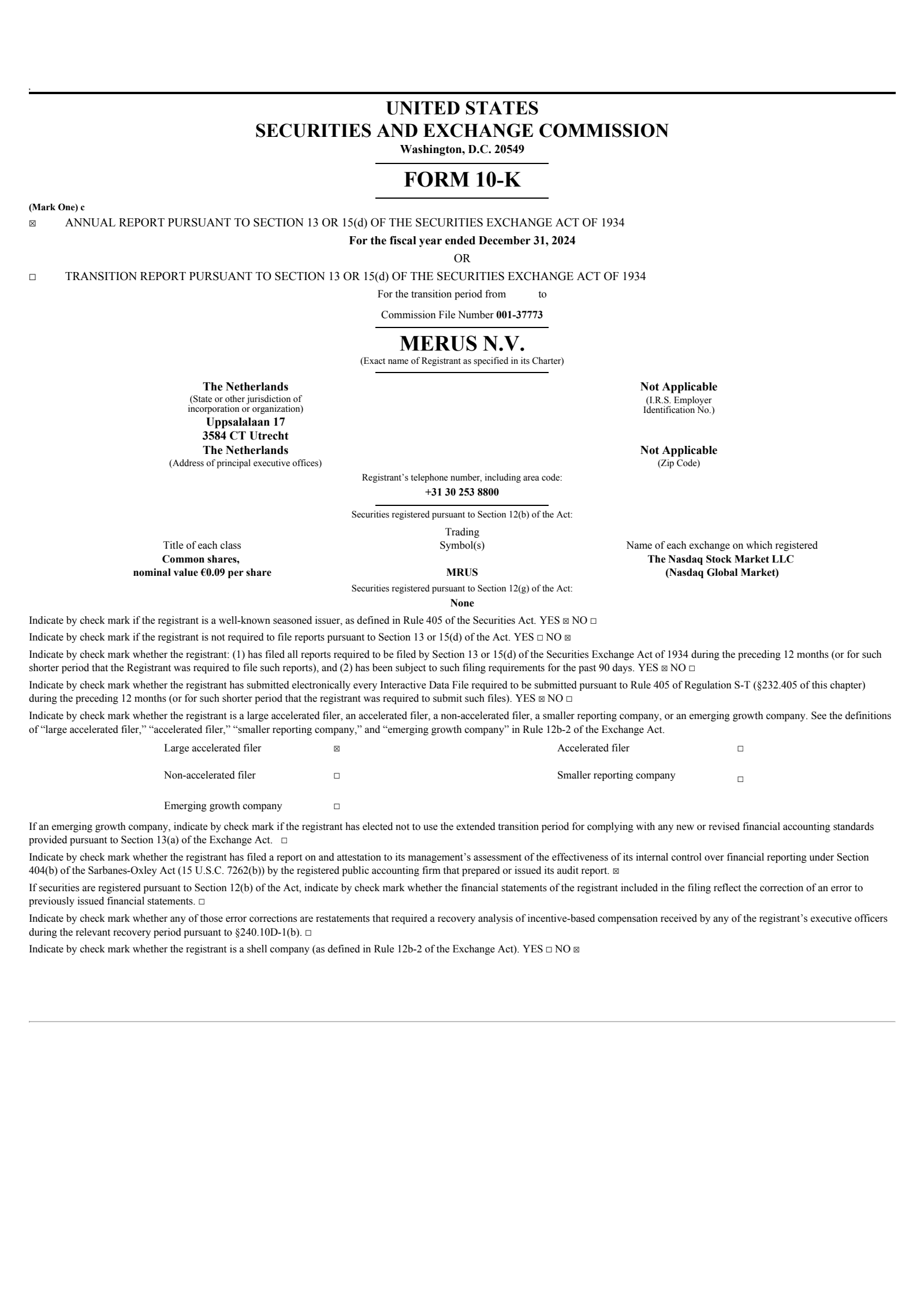 MRUS Q4 2024 Earnings Report on 2/27/2025