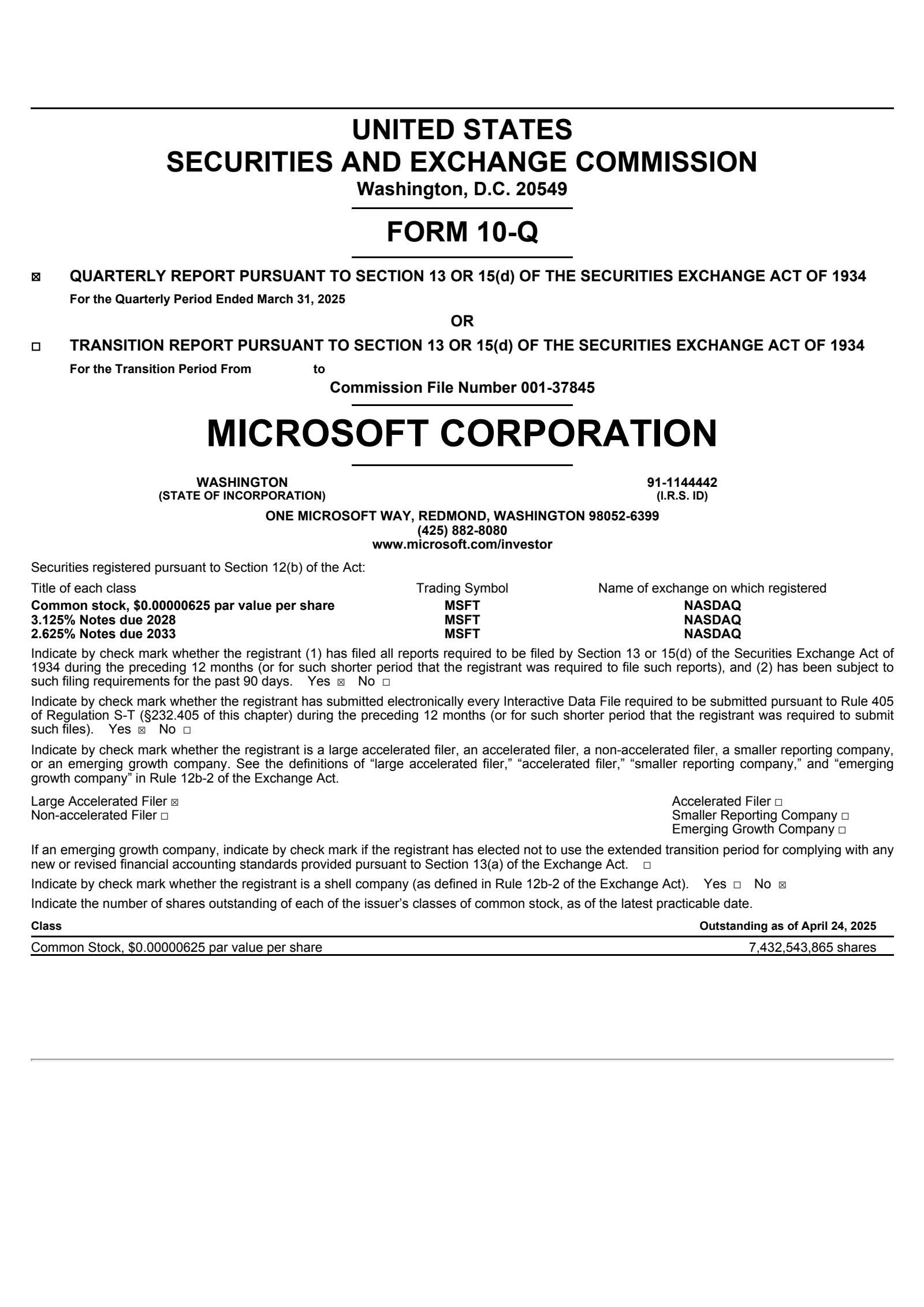 MSFT Q3 2025 Earnings Report on 4/30/2025