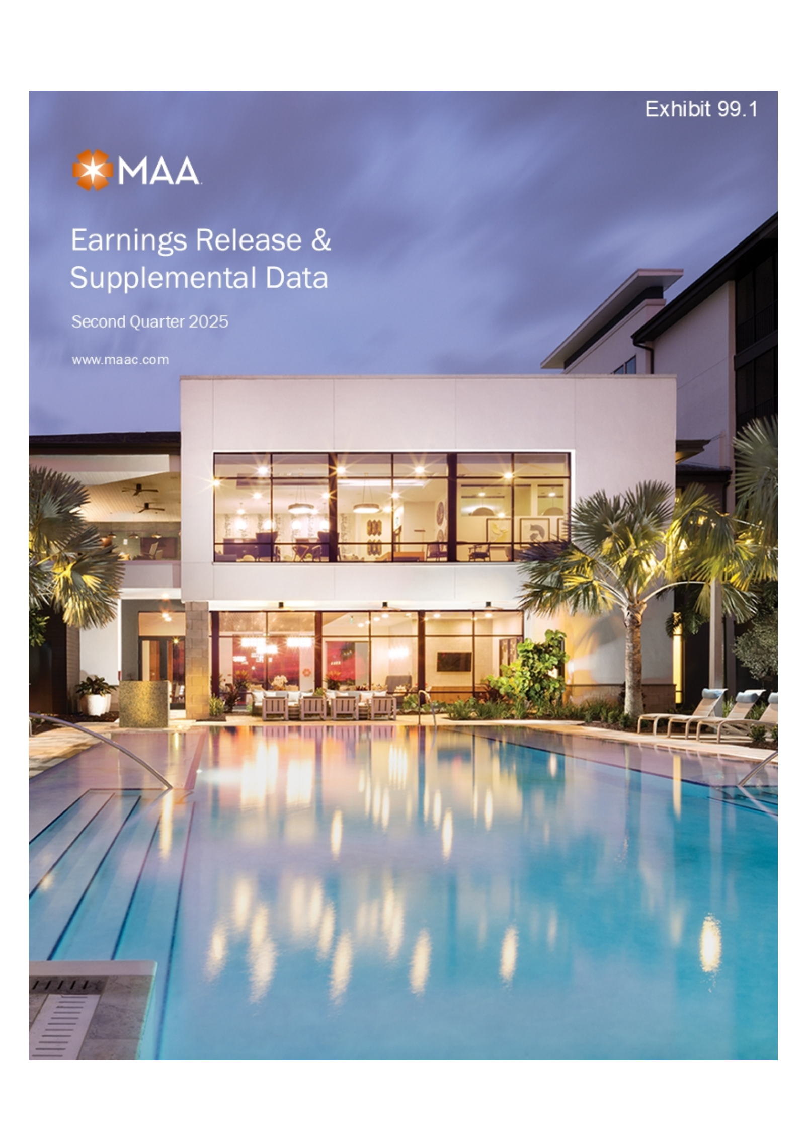 Mid-America Apartment Communities' Q2 2025 Press Release