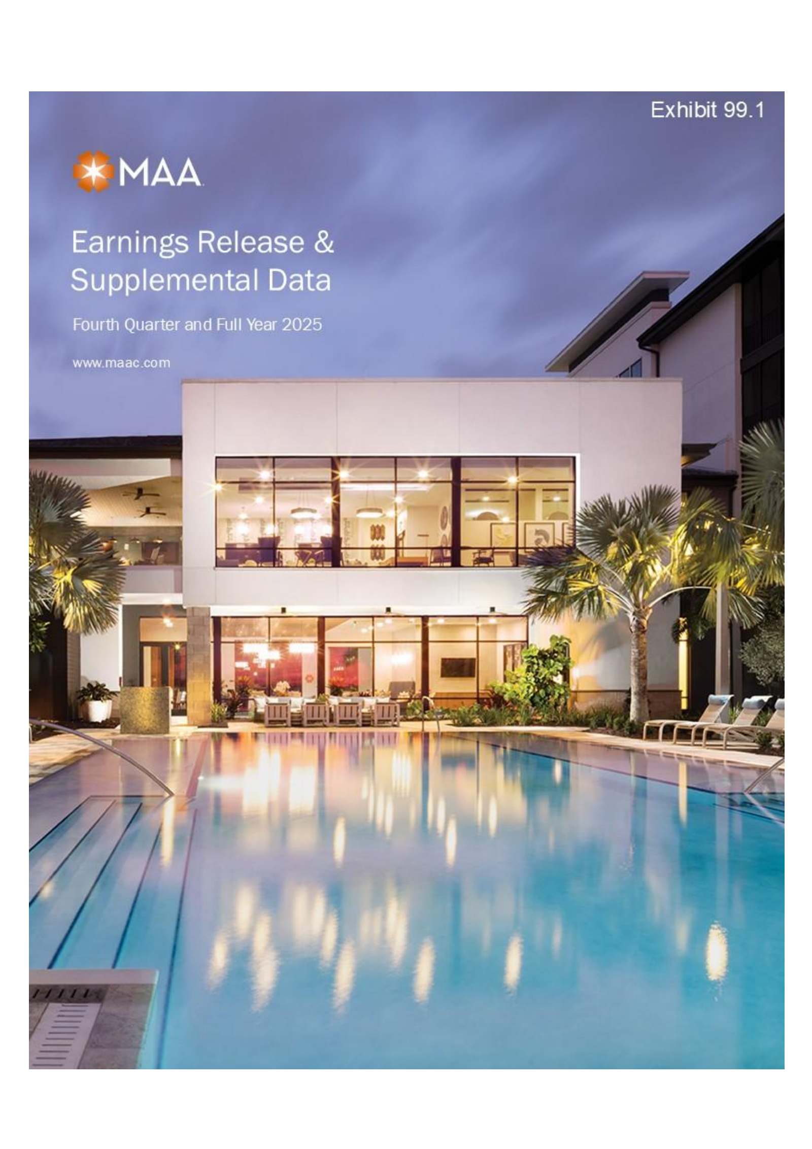 Mid-America Apartment Communities' Q4 2025 Press Release
