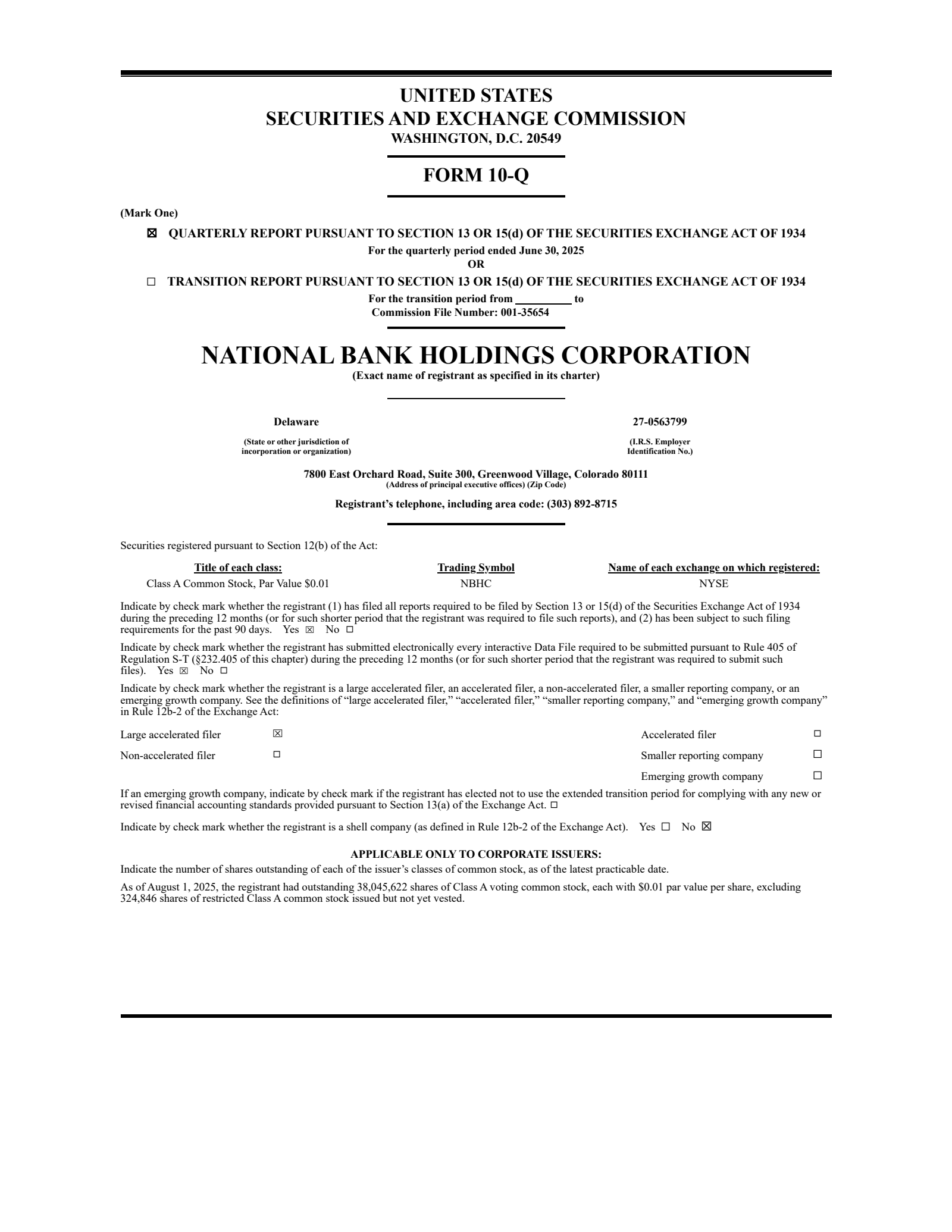 National Bank's Q2 2025 Quarterly report