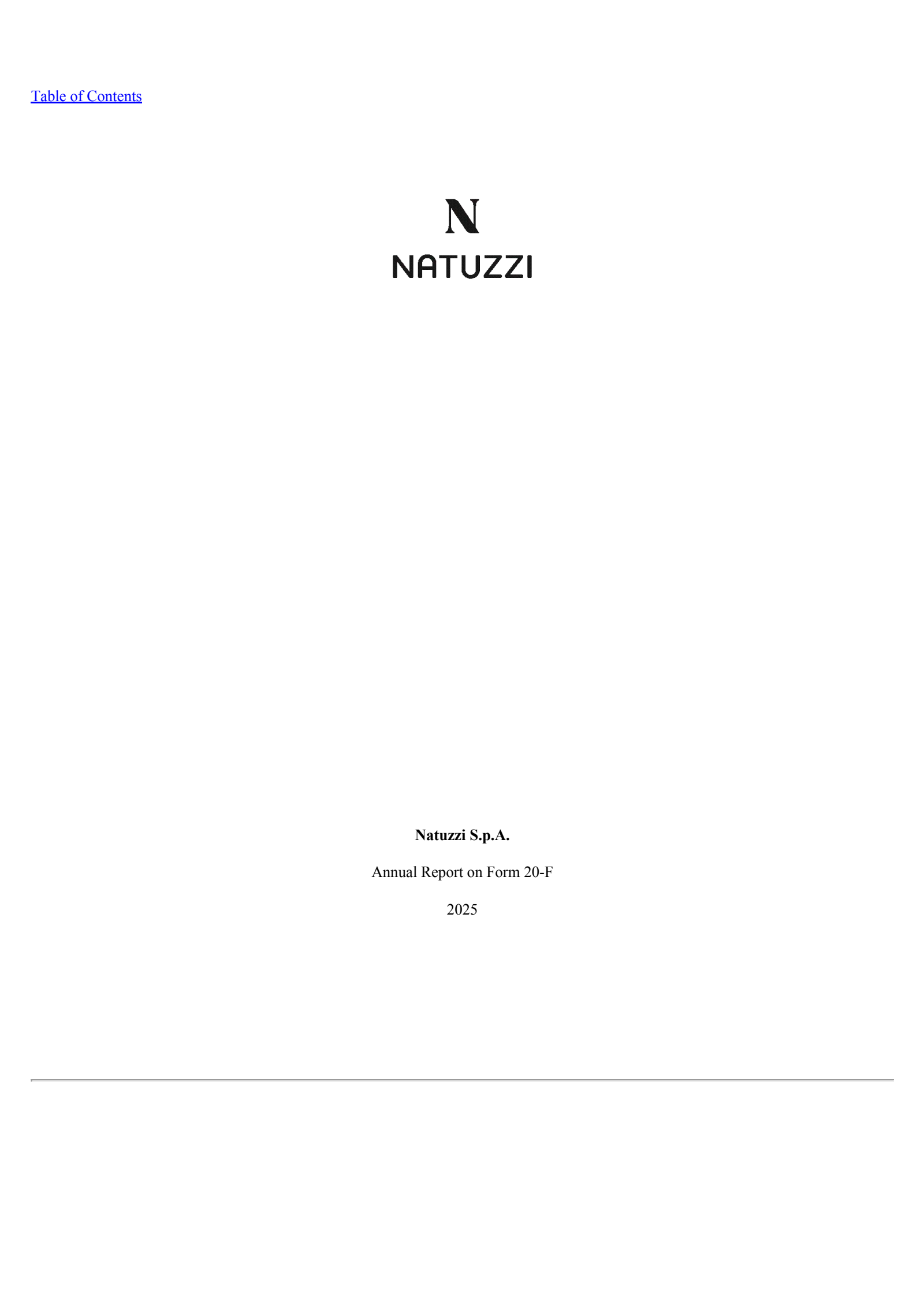 Natuzzi's Q4 2025 Annual report