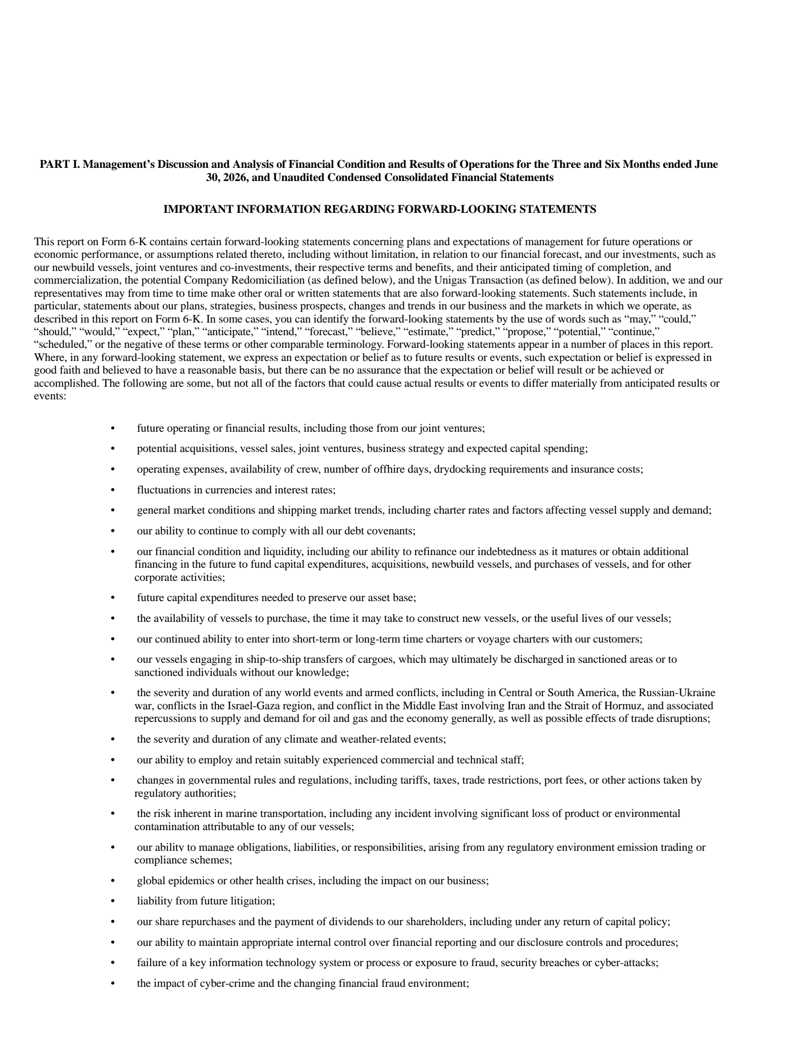 Navigator's Q2 2026 Press Release