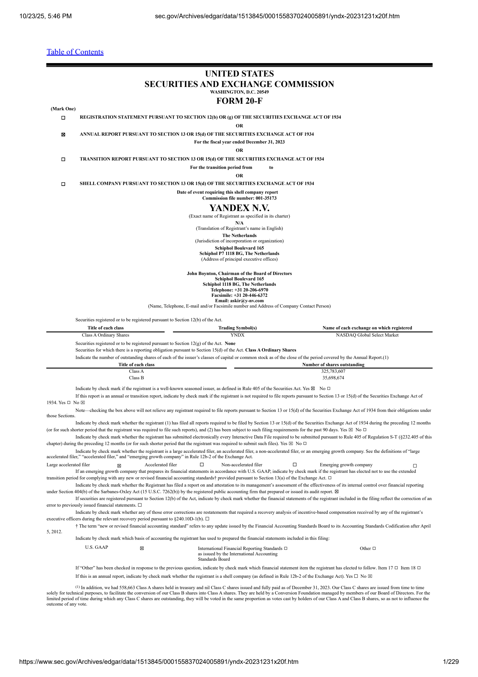 Nebius Group's Q4 2023 Annual Report