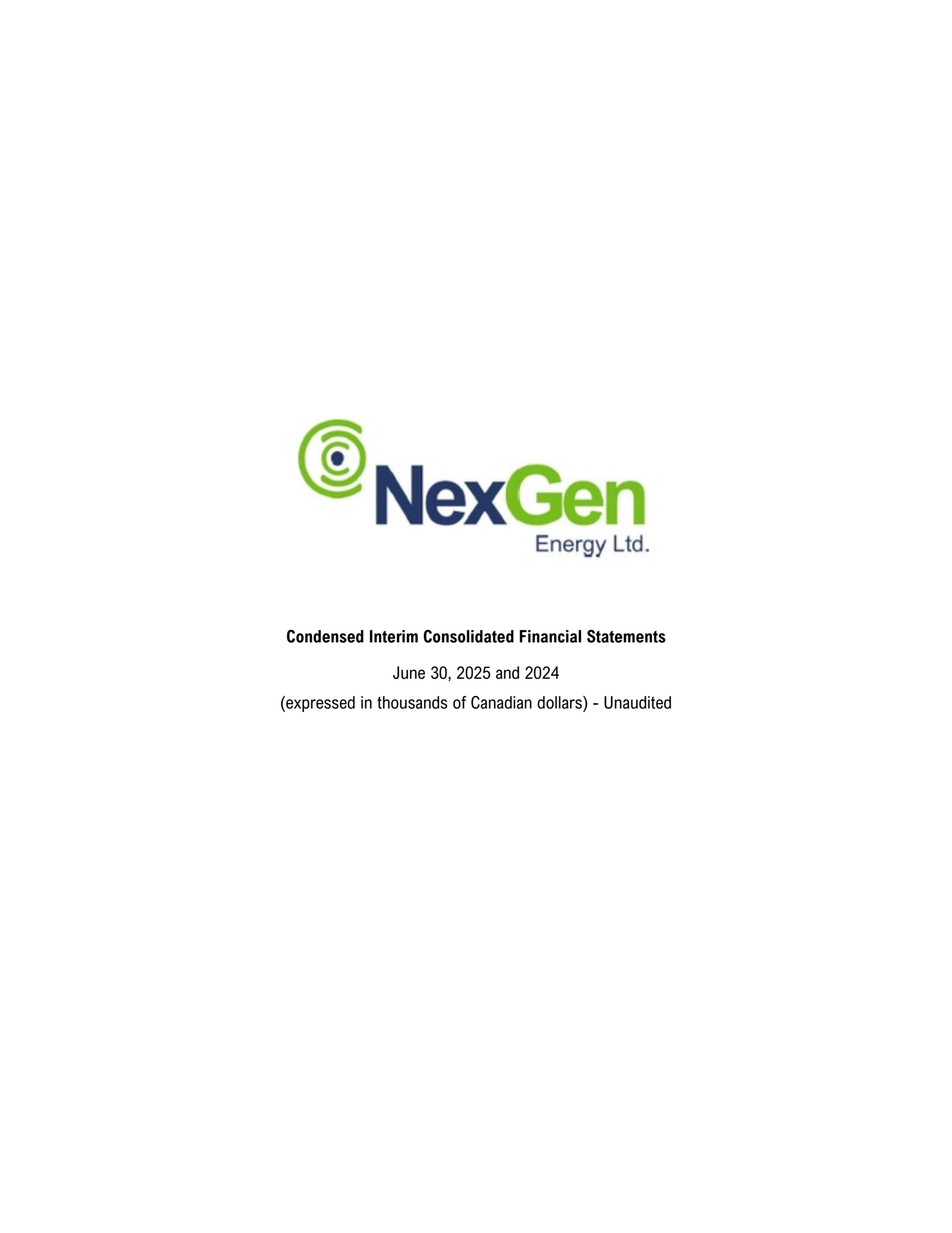 NexGen Energy's Q2 2025 Press Release