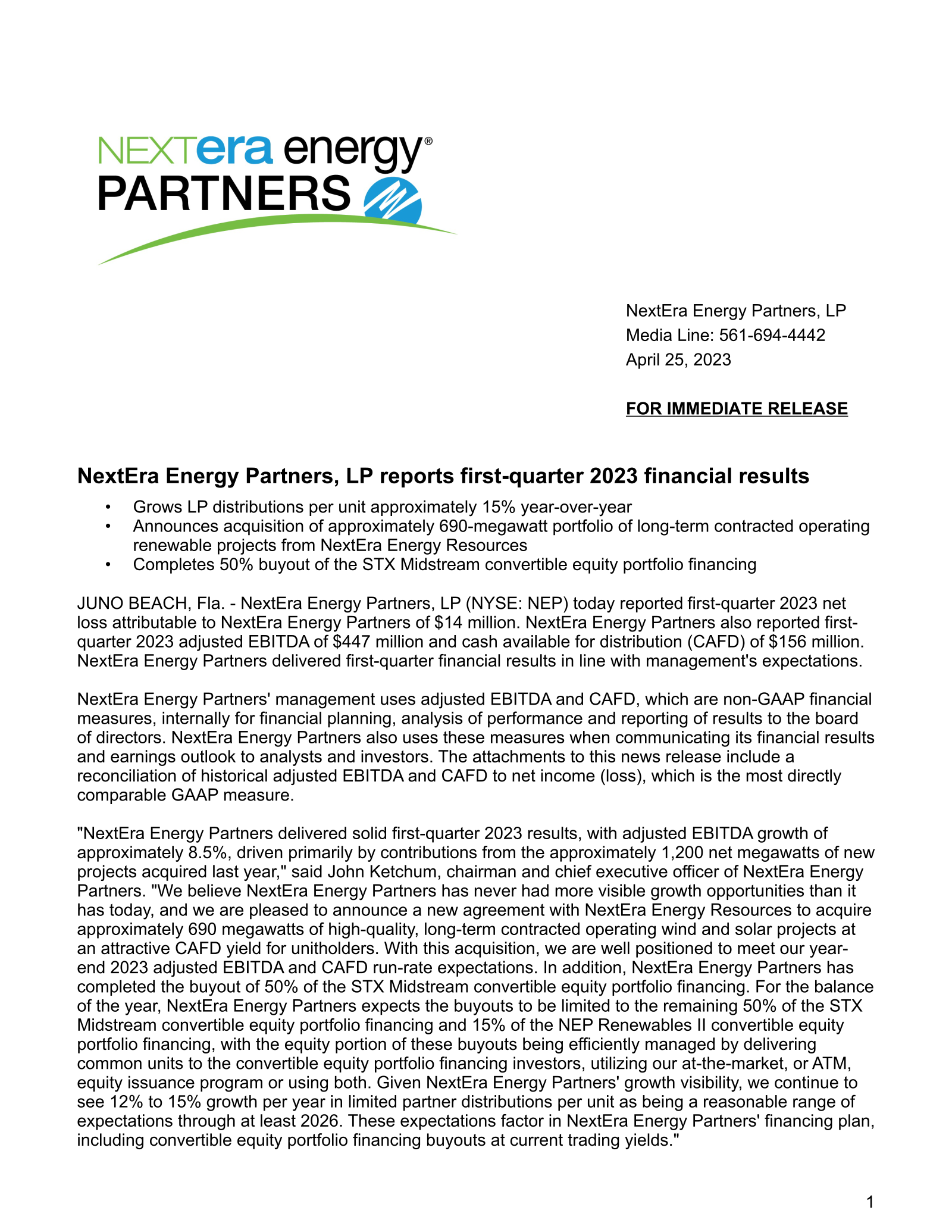 XPLR Infrastructure's Q1 2023 Press Release