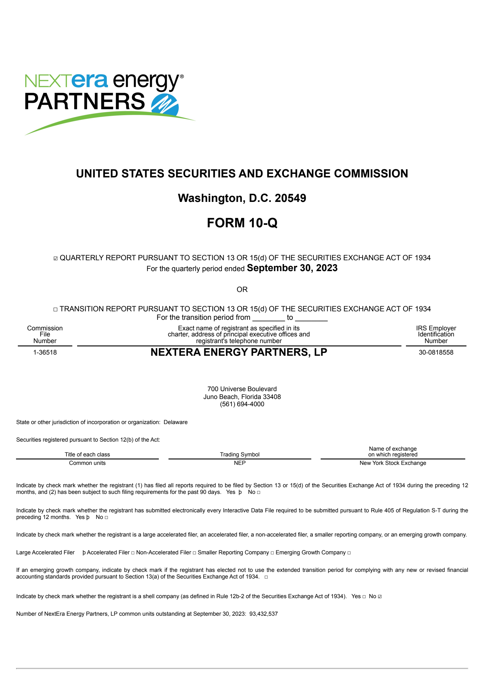XPLR Infrastructure's Q3 2023 Quarterly report