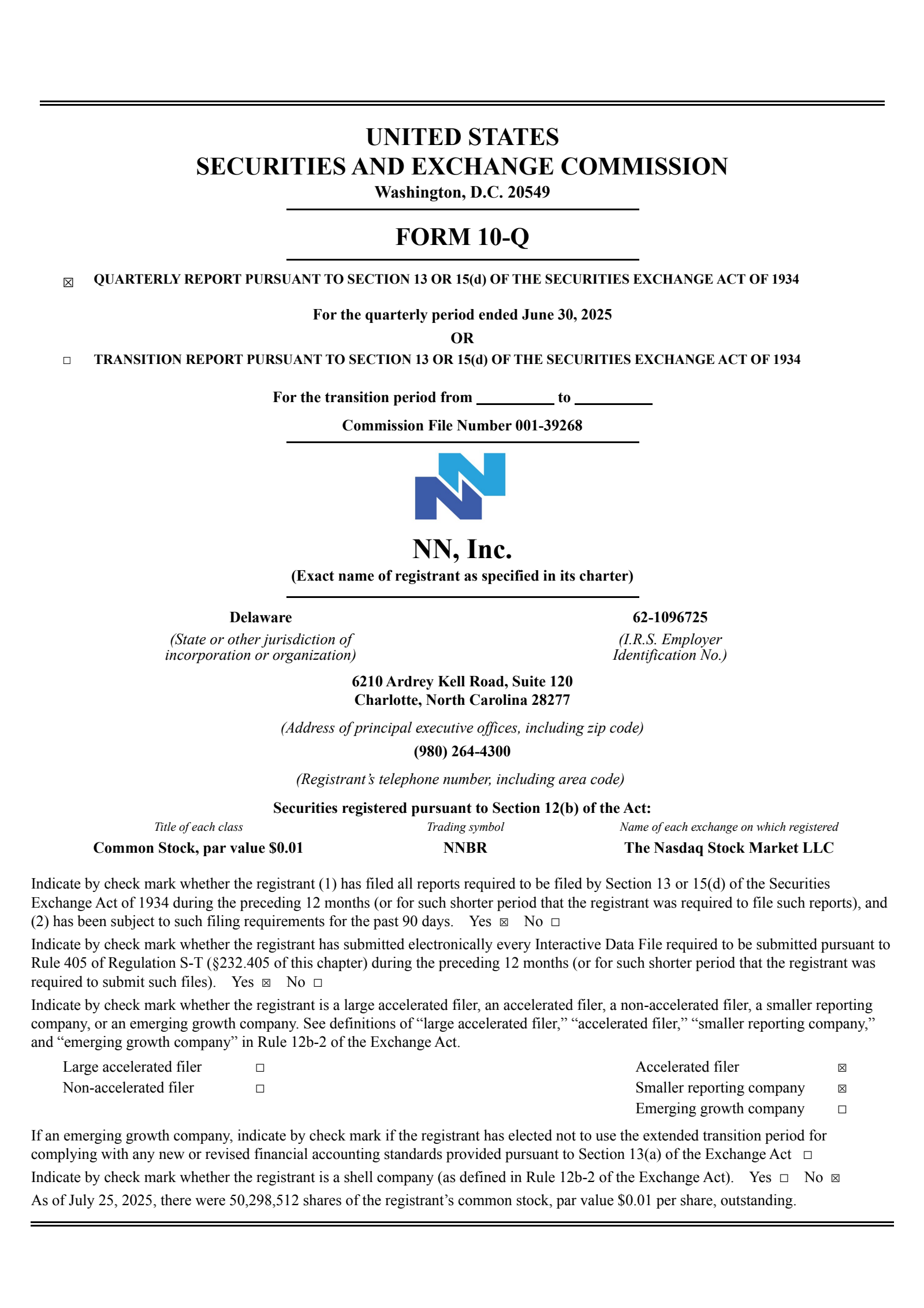 NN's Q2 2025 Quarterly report