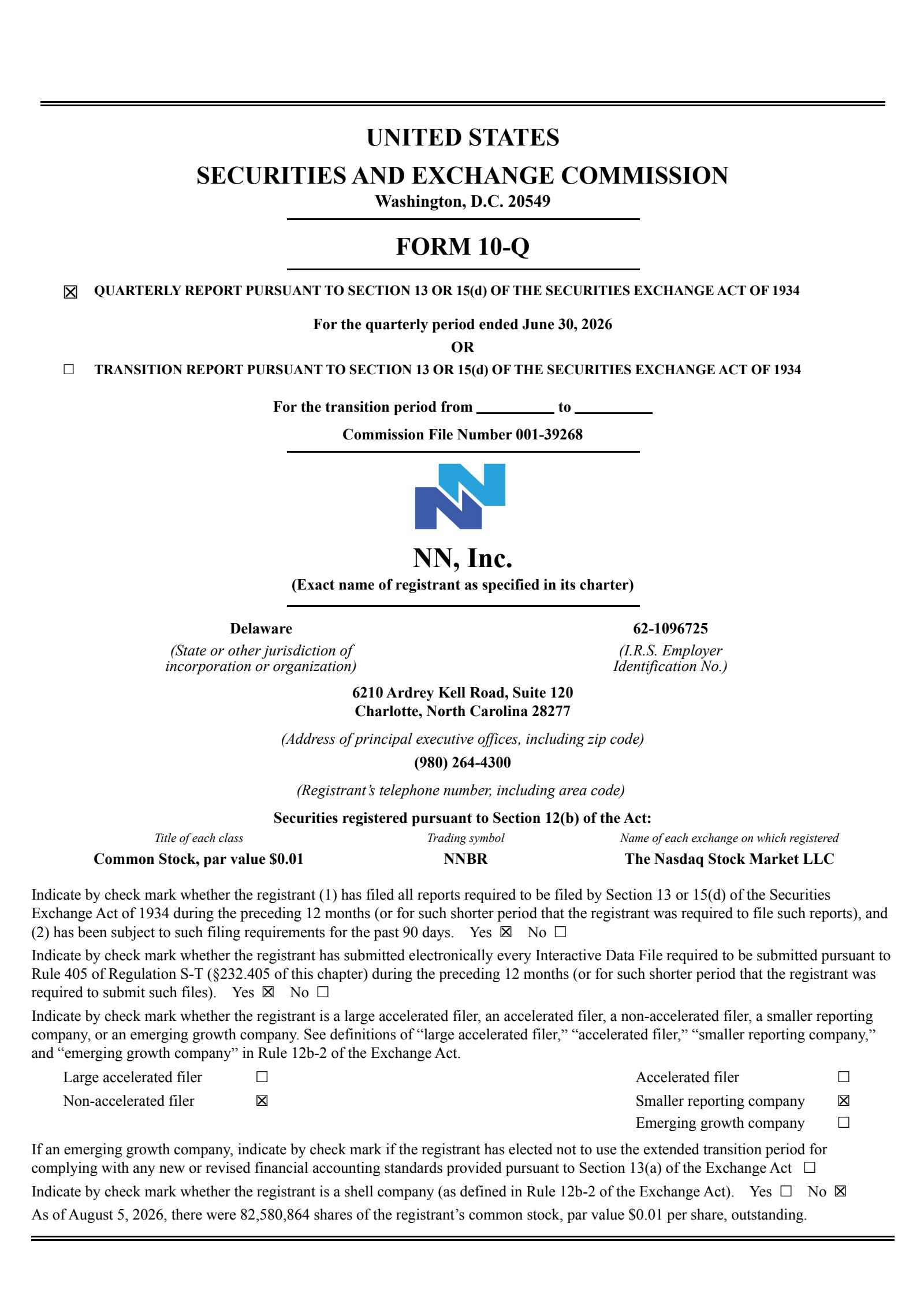NN's Q2 2026 Quarterly report