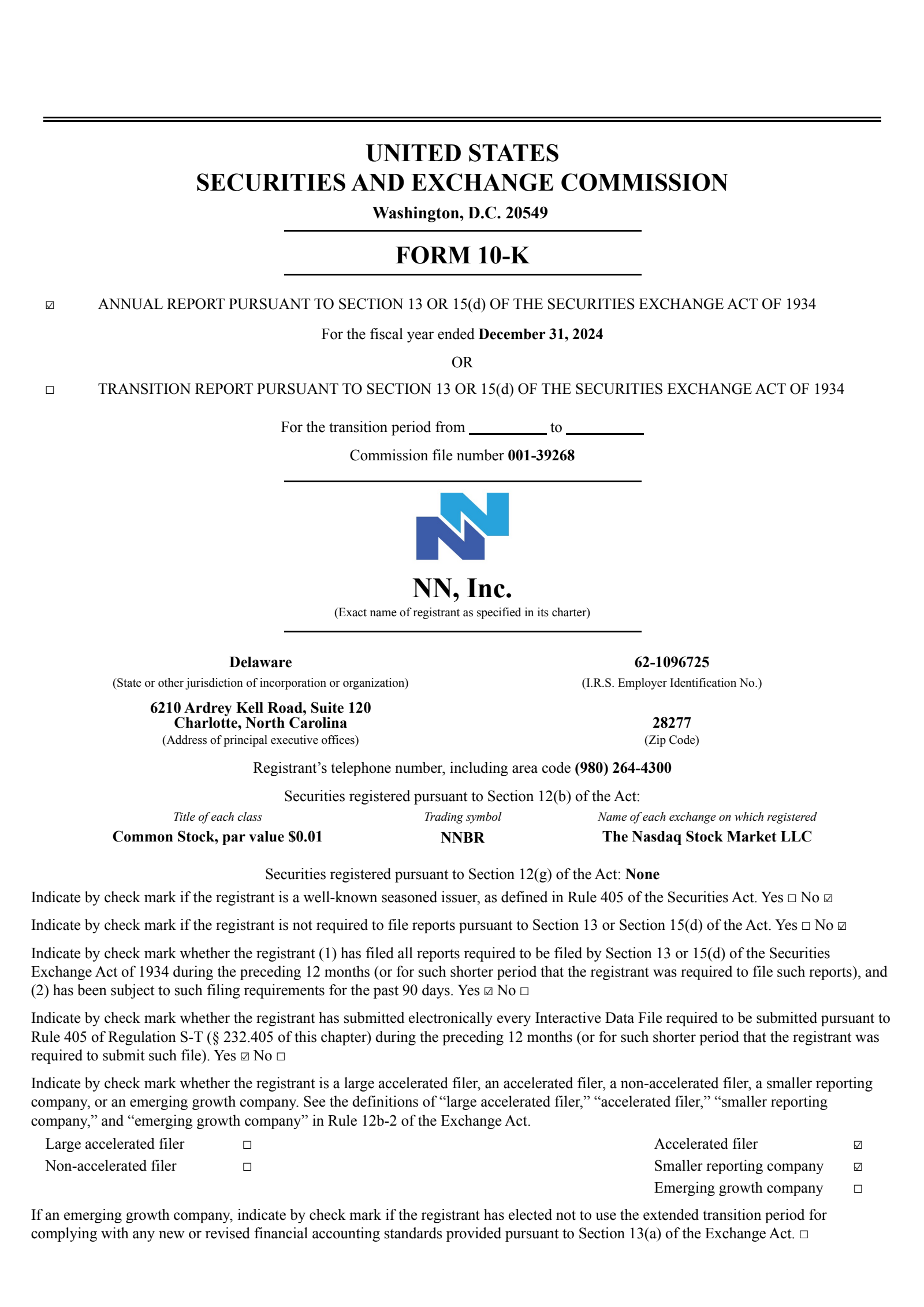 NN's Q4 2024 Annual report