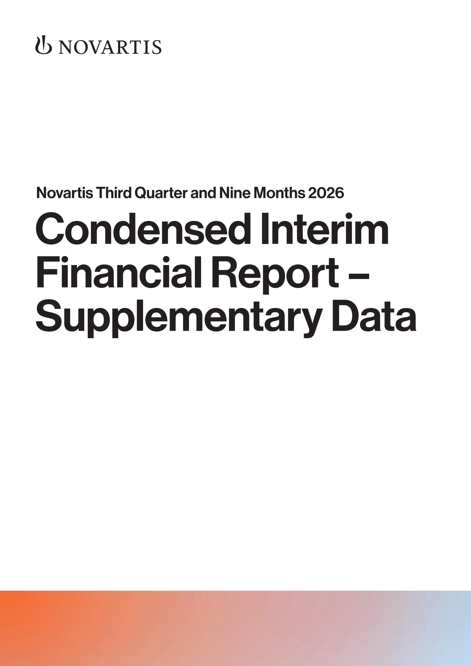 Novartis' Q3 2026 Interim report