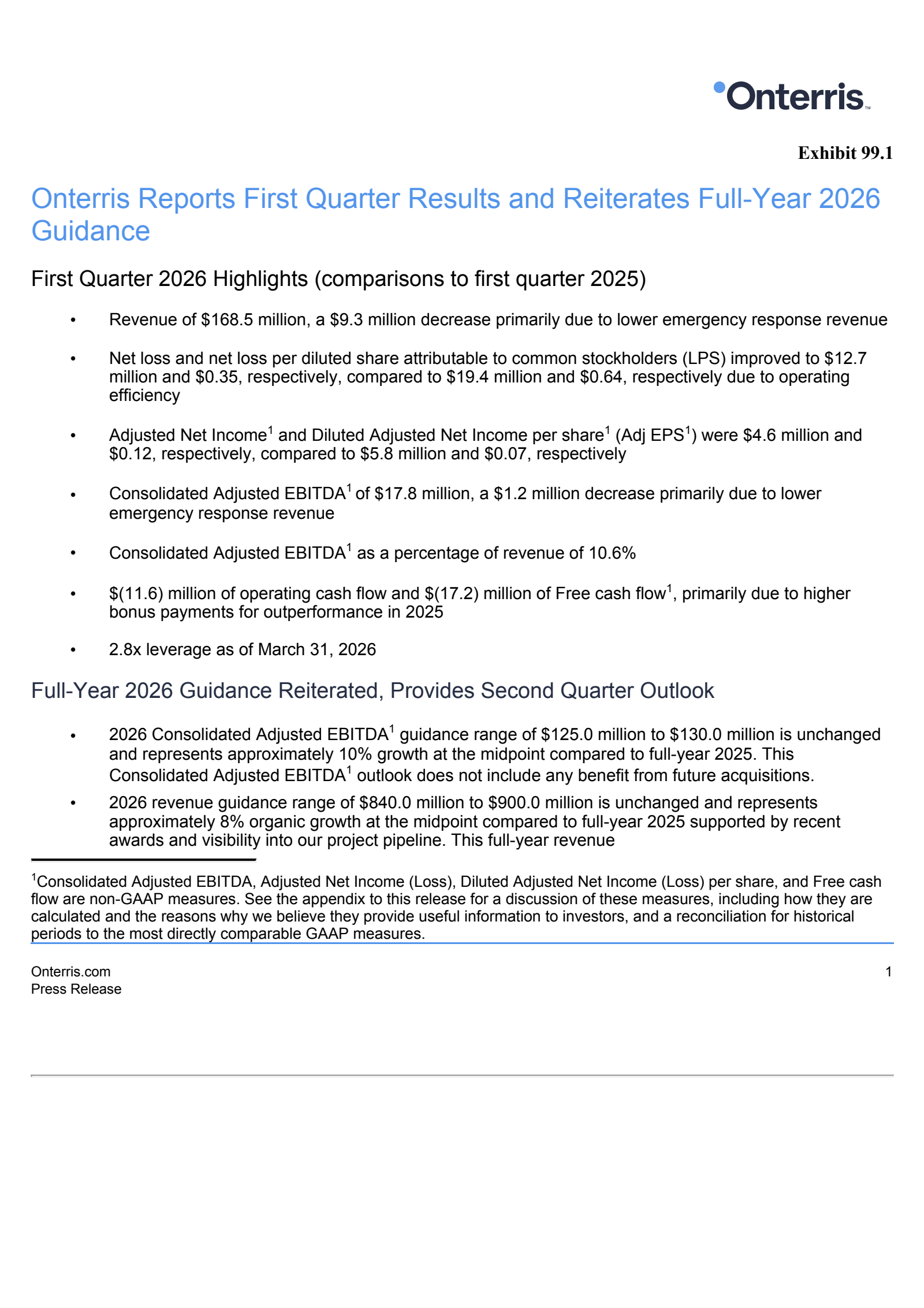 Montrose Environmental Group's Q1 2026 Press Release