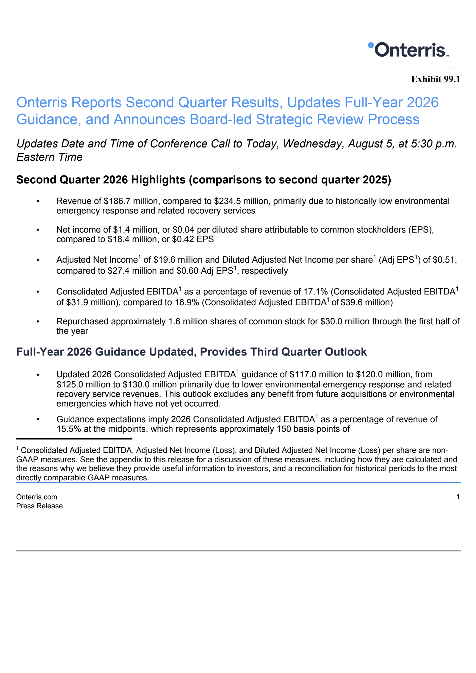 Montrose Environmental Group's Q2 2026 Press Release