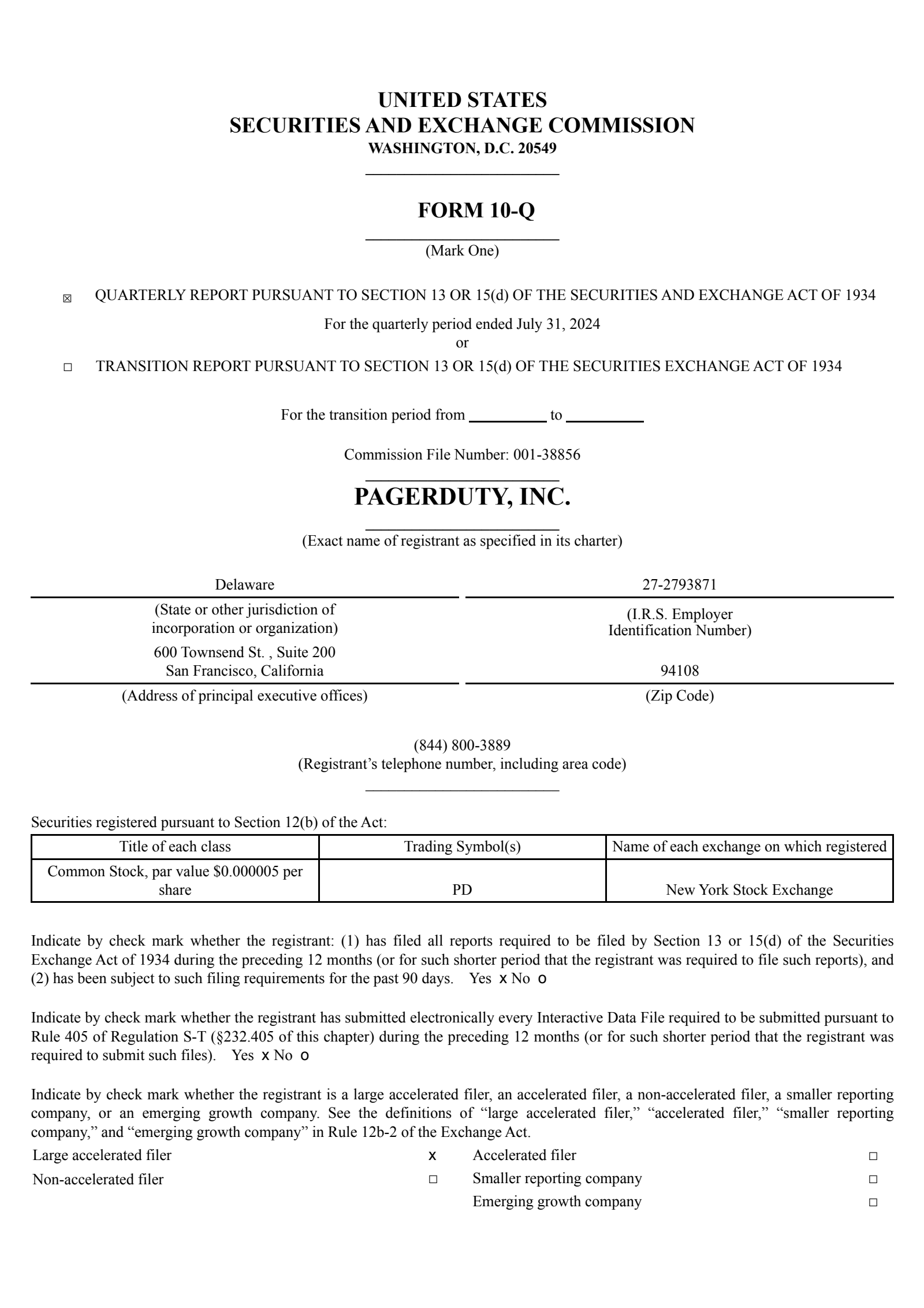 PagerDuty's Q2 2025 Quarterly report