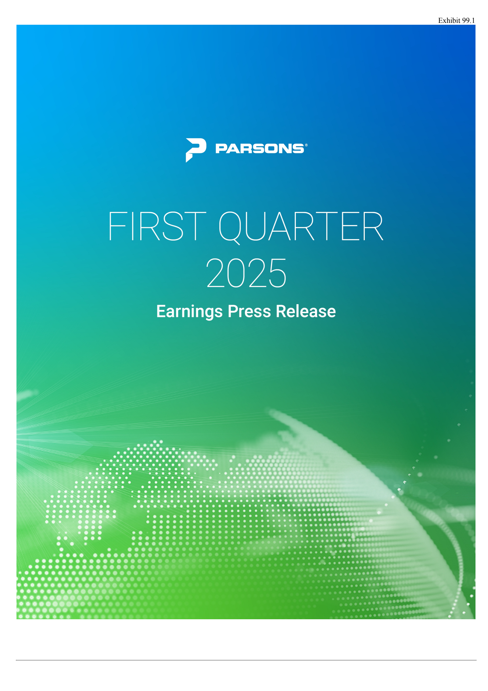Parsons' Q1 2025 Press Release