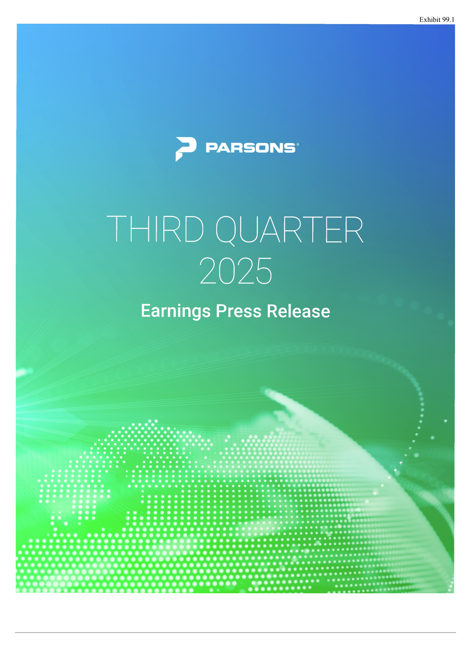 Parsons' Q3 2025 Earnings Release